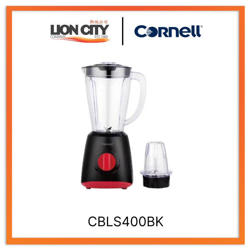 Cornell 1.5L 400W High-Speed Blender with Stainless Steel Blades - Perfect for Smoothies, Shakes, and Food Prep in Your Kitchen