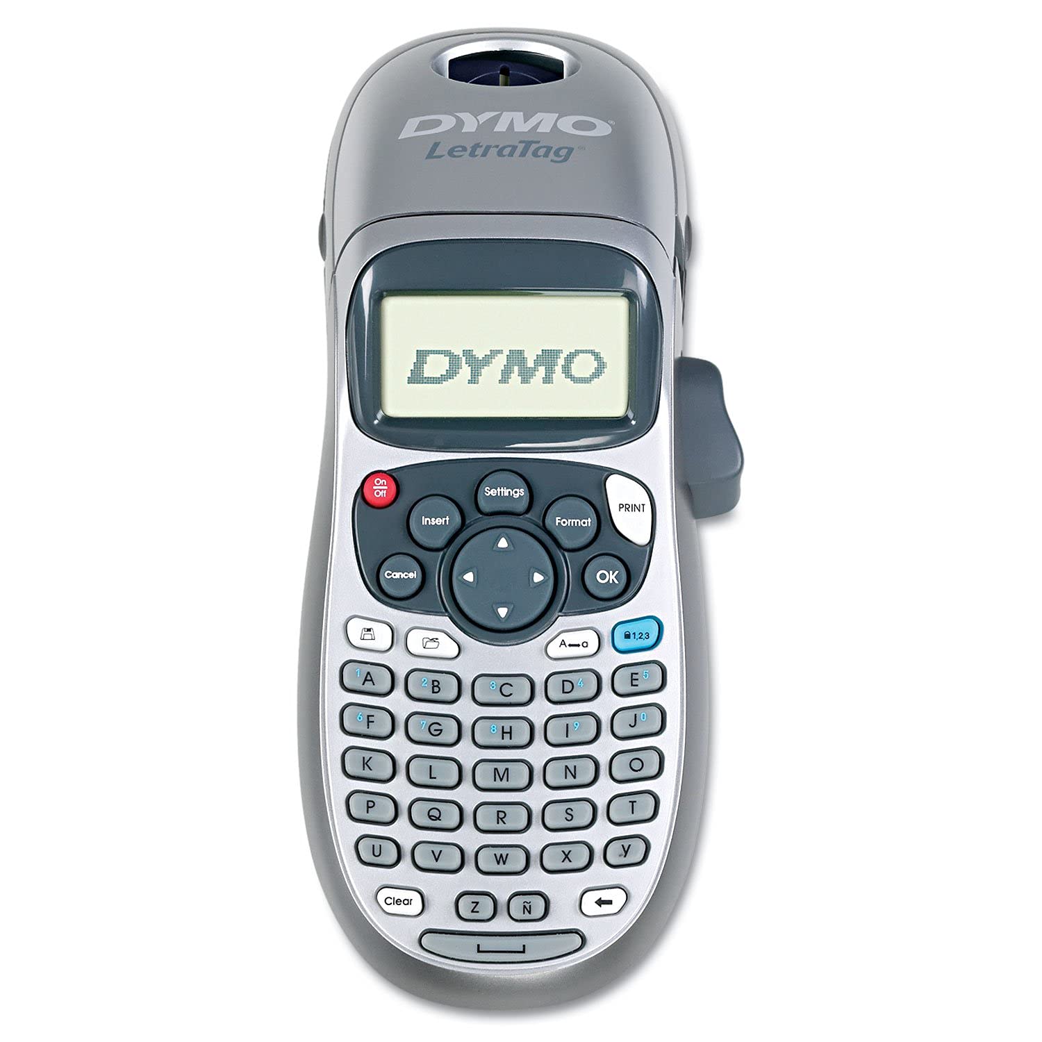 DYMO LetraTag 100H Handheld Label Maker with 3 Bonus LT Label Tapes - Easy-to-Use Labeling Machine for Home, Office & School Organization | Perfect for File Folders, Storage Bins, Cable Management & Craft Projects