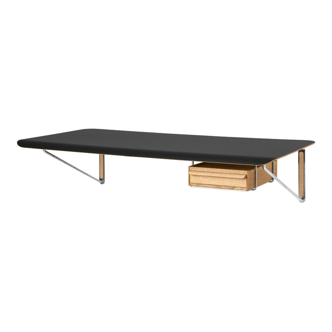 Wall Mounted Desk with Drawer - Space Saving Floating Workstation for Home Office, Study, or Small Spaces