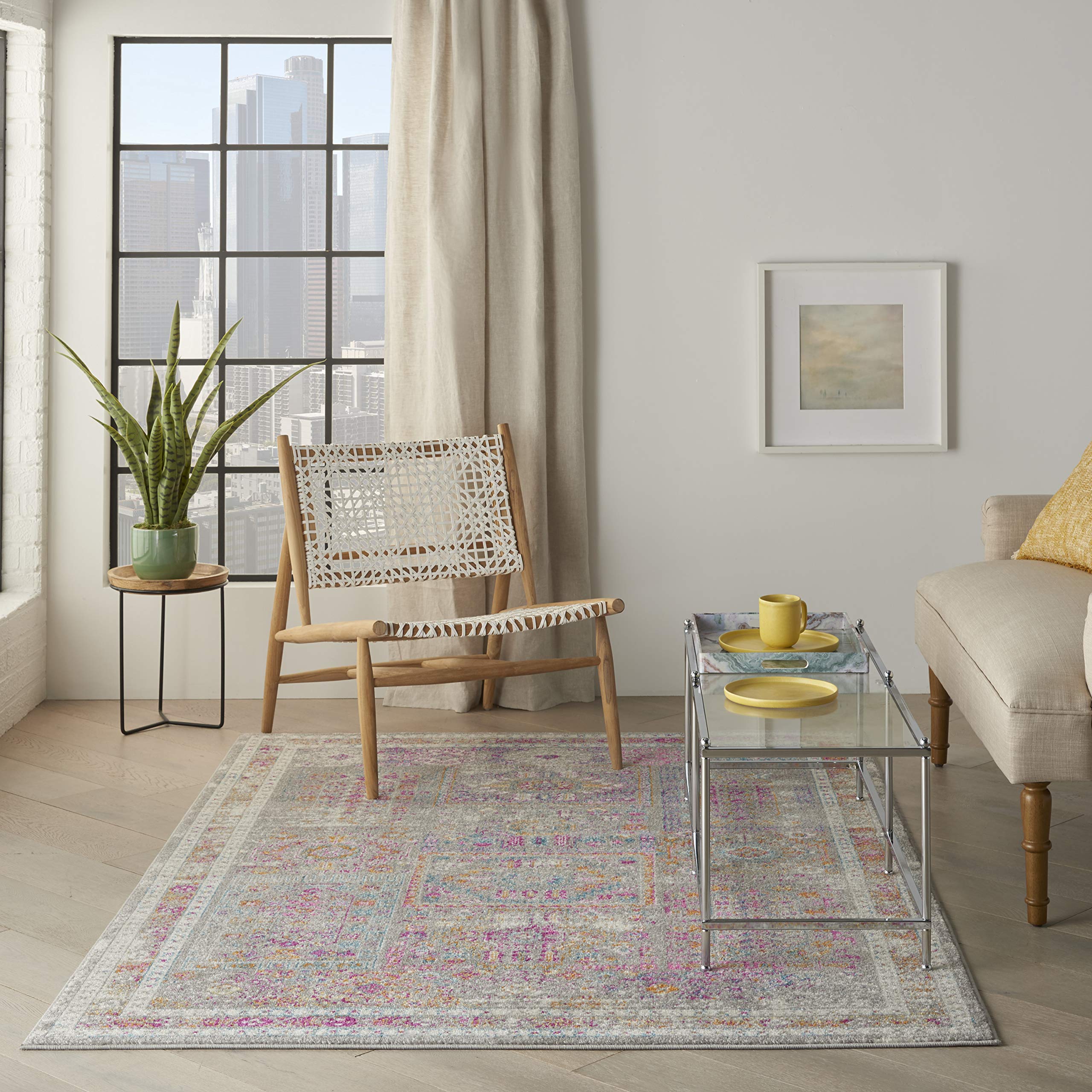 Nourison Passion Bohemian Grey/Multi 3'9
