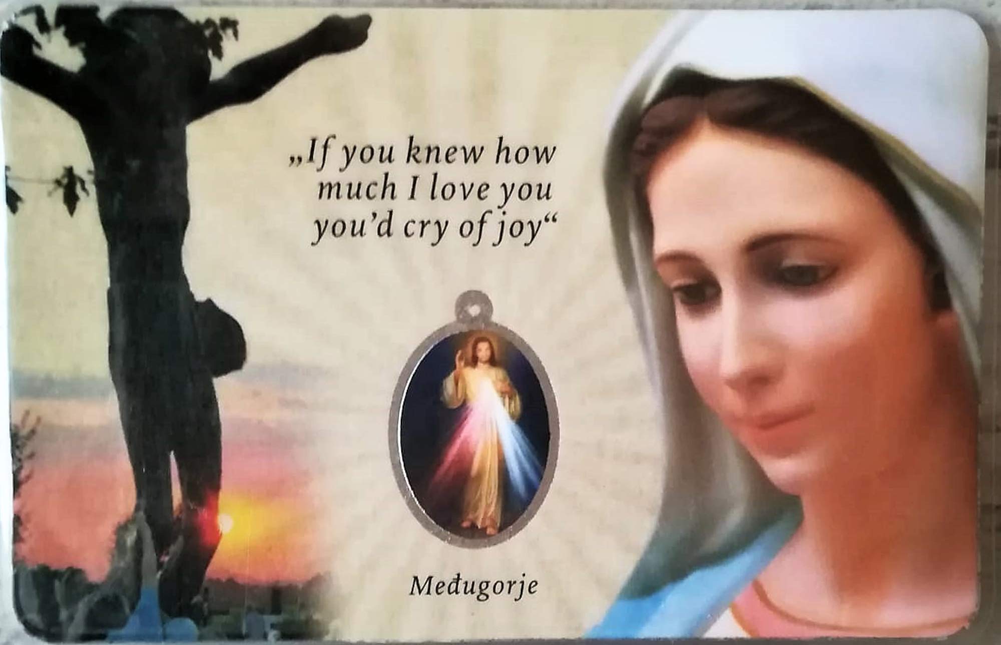 Medjugorje Stone Heart Fridge Magnet Set - St Benedict & Virgin Mary Religious Gifts for Catholic Baptism, Wedding Favors, Housewarming - Perfect for Home Decor, Kitchen, Office & Spiritual Spaces