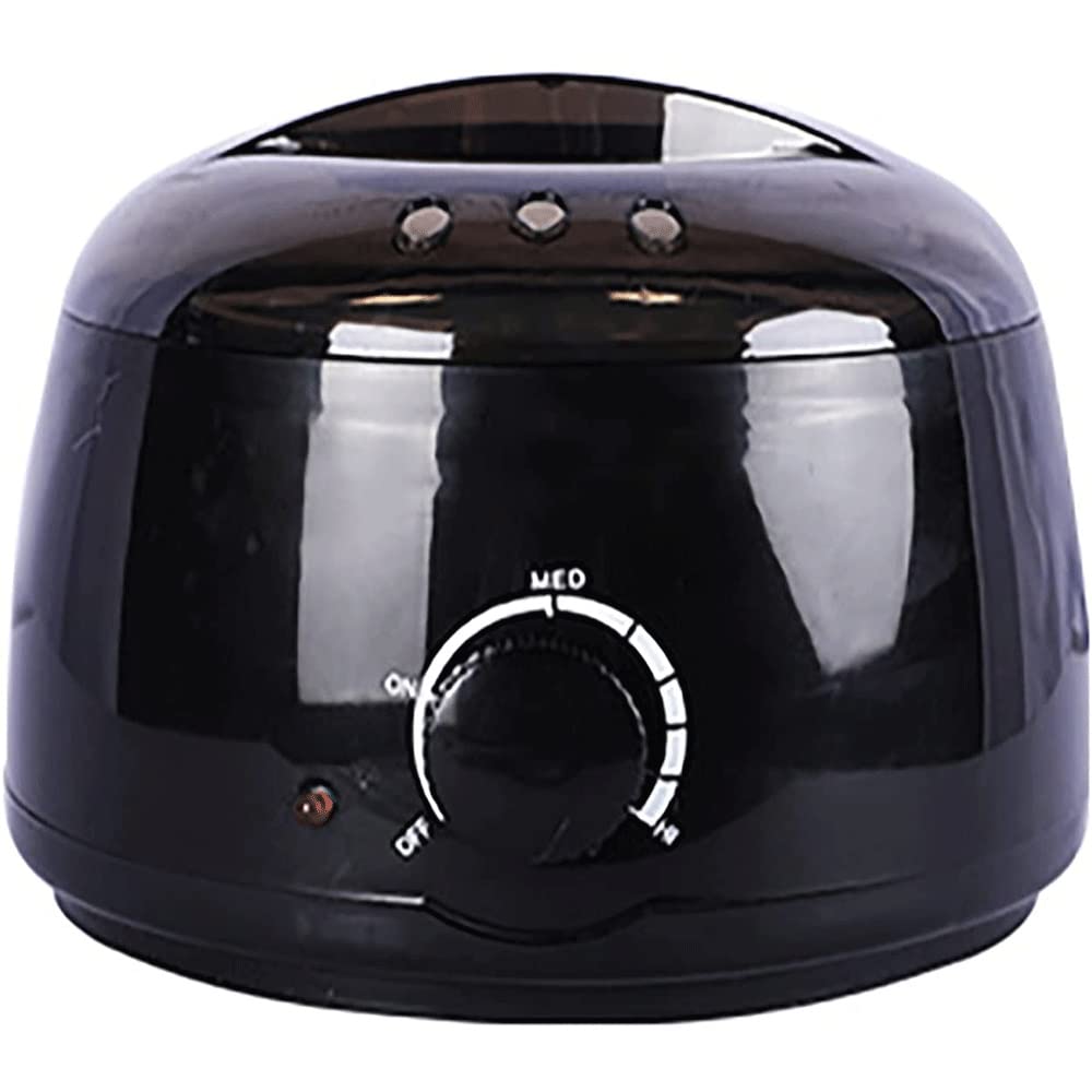 Portable Electric Wax Warmer Kit for Hair Removal - Facial & Body Waxing Heater with Melting Pot for Women, Men & Girls | Home Spa & Self-Waxing Solution (Black) | Perfect for DIY Hair Removal, Smooth Skin Care & At-Home Waxing Treatments