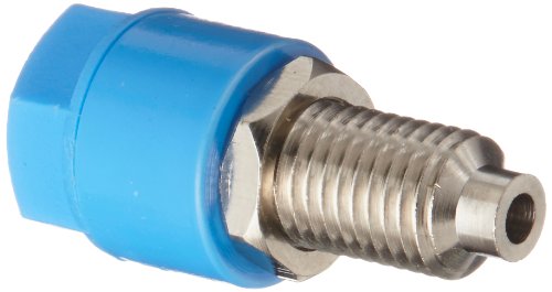 Cal Test Electronics CT2228 4mm Standard Insulated Panel Mount Banana Jack with Solder Hole - 36 Amp, Blue (Pack of 50) - Ideal for Electrical Testing, DIY Projects, and Laboratory Equipment Connections