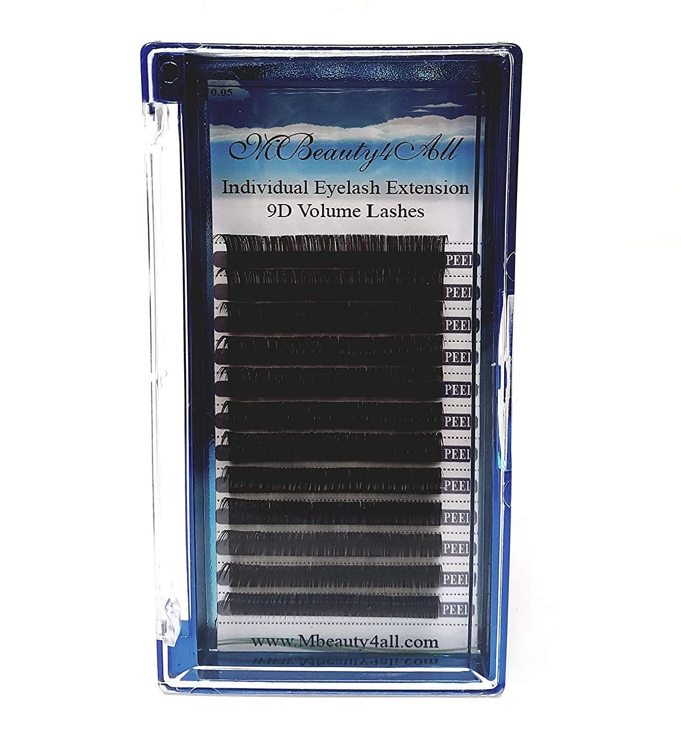 MBEAUTY4ALL 0.05mm D-Curl (8mm) Silk XD Volume Individual Eyelash Extensions - Semi Permanent, Natural Look for Daily Wear & Special Occasions