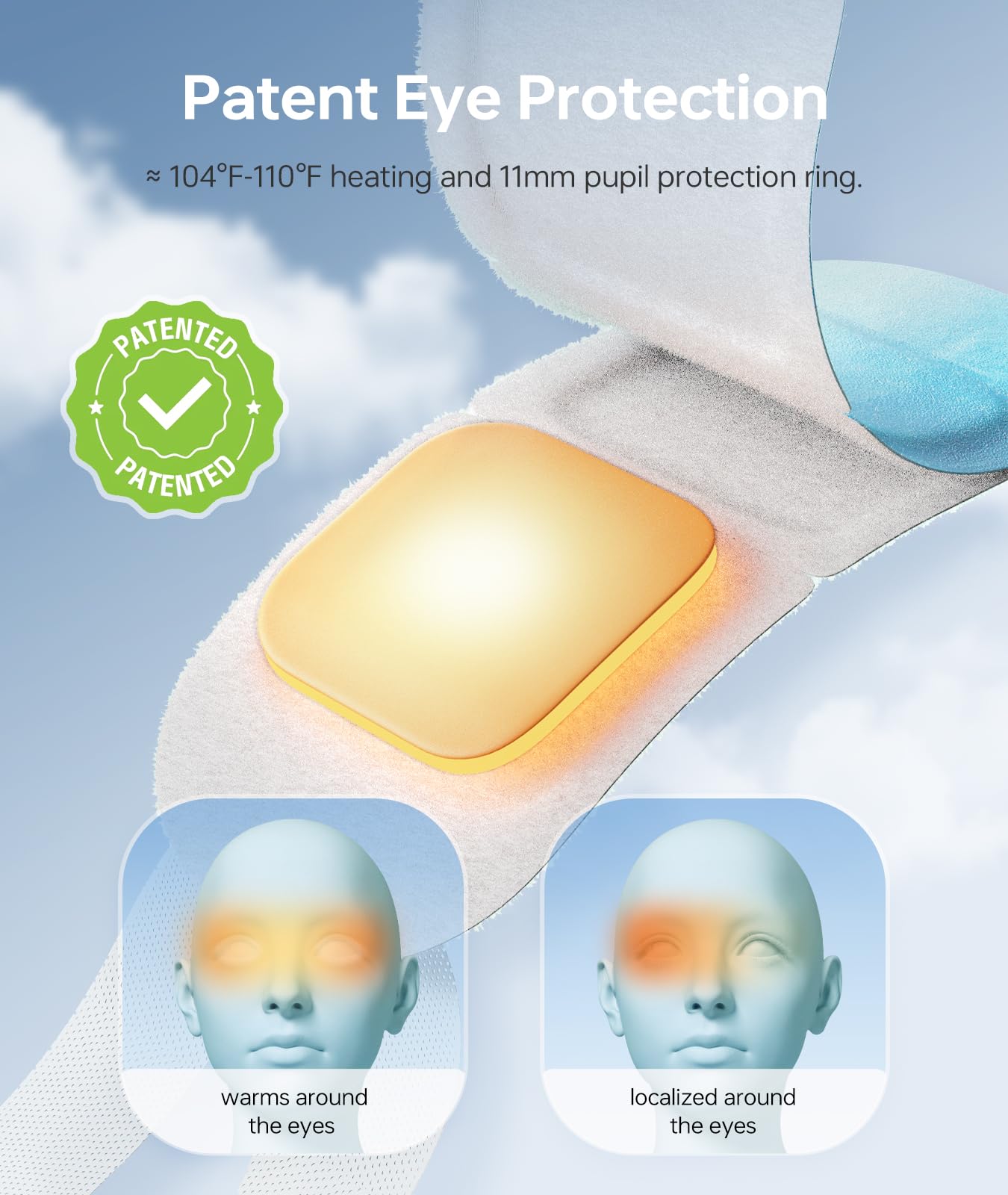 Hyaluronic Acid Self-Heating Warm Eye Compress for Dry Eyes Relief - 14 Pack Moisturizing Steam Eye Masks for Sleep, Travel & Relaxation - Fast-Acting Heated Eye Mask with Deep Hydration