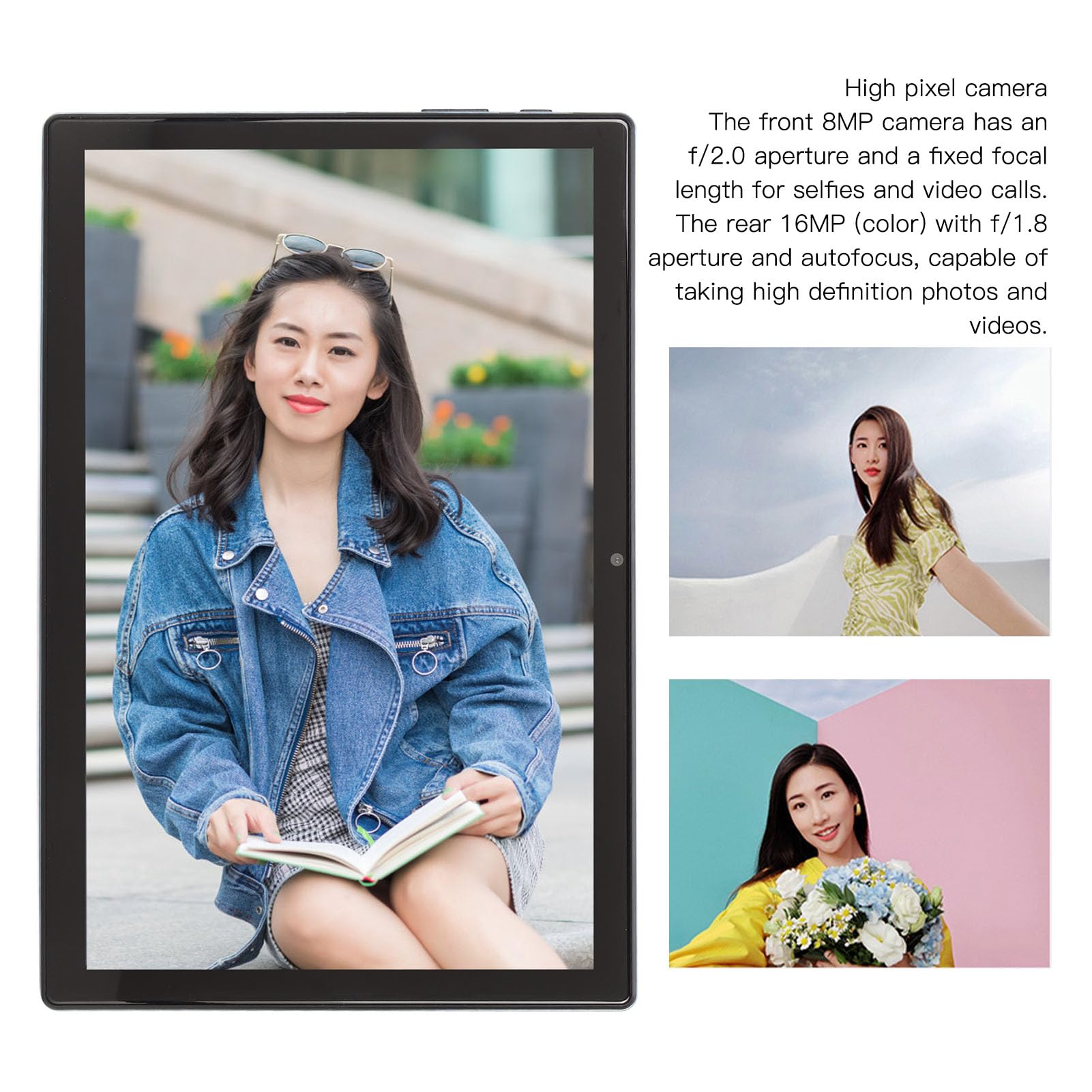 SHYEKYO 10.1 Inch Android 13 Tablet with 12GB RAM 512GB Storage - Dual SIM Card Slot, HD Display for Video Streaming & Work (Blue) - Perfect for Business, Entertainment & Online Learning