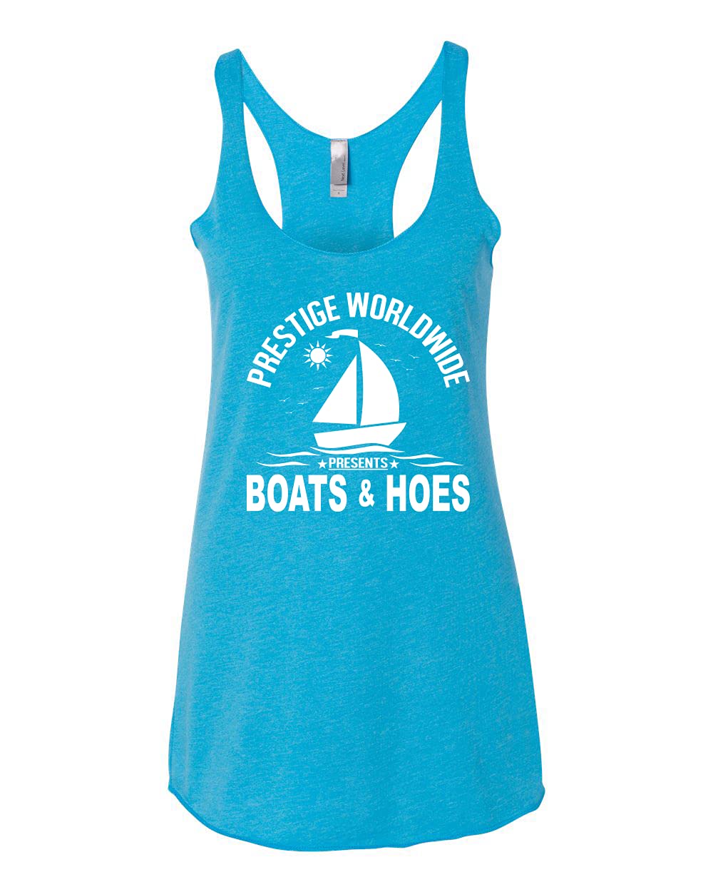Funny Catalina Wine Mixer Island Pop Culture Tri-Blend Racerback Tank Top - Soft Vintage-Inspired Women's Muscle Tee for Beach, Music Festivals & Summer Outfits