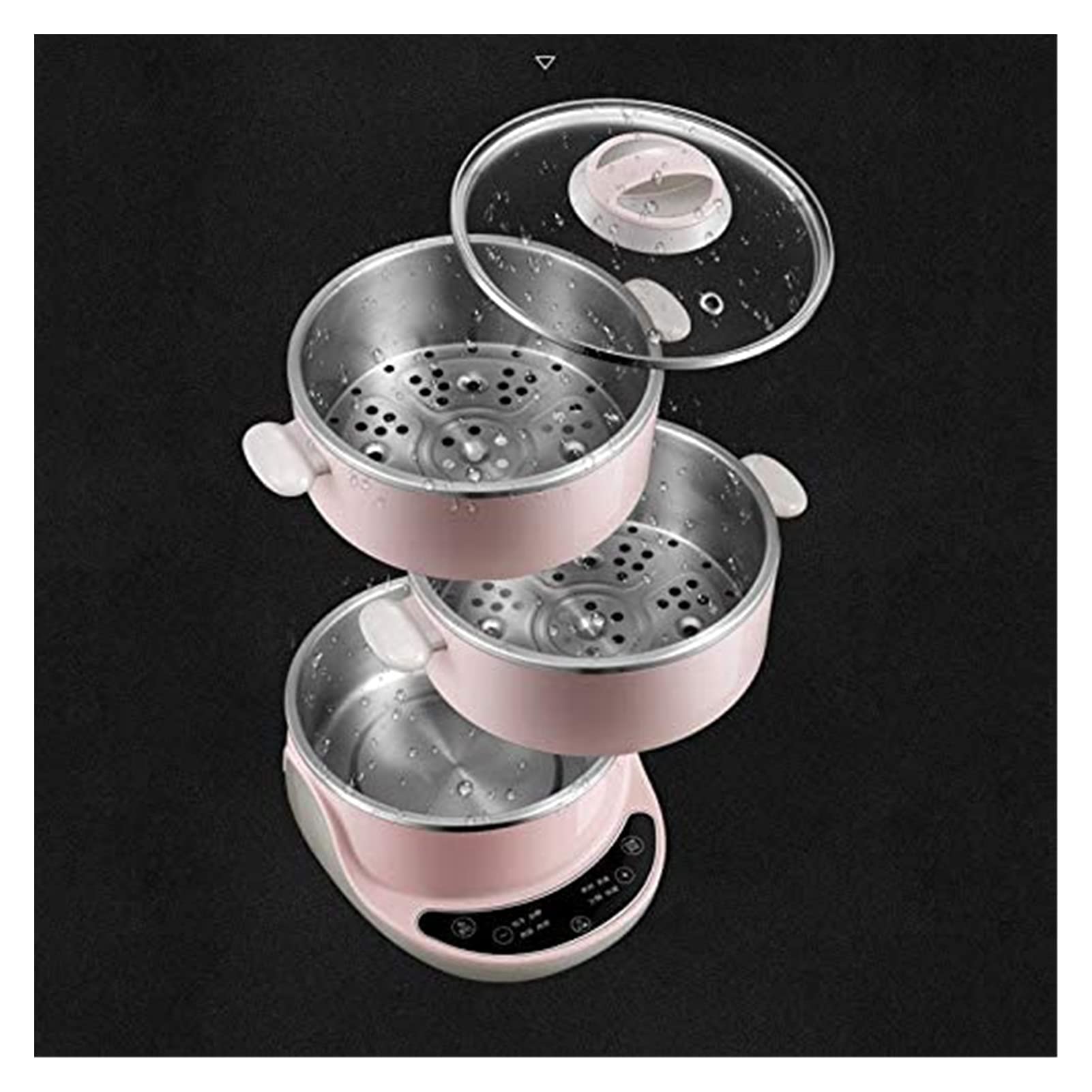 HHWKSJ 4L Electric Hot Pot - Multi-Function Mini Cooker for Noodles, Soup, Porridge, Eggs & Ramen | Keep Warm Function | Overheat & Boil-Dry Protection | Perfect for Dorm, Office, Camping & Small Kitchen Cooking