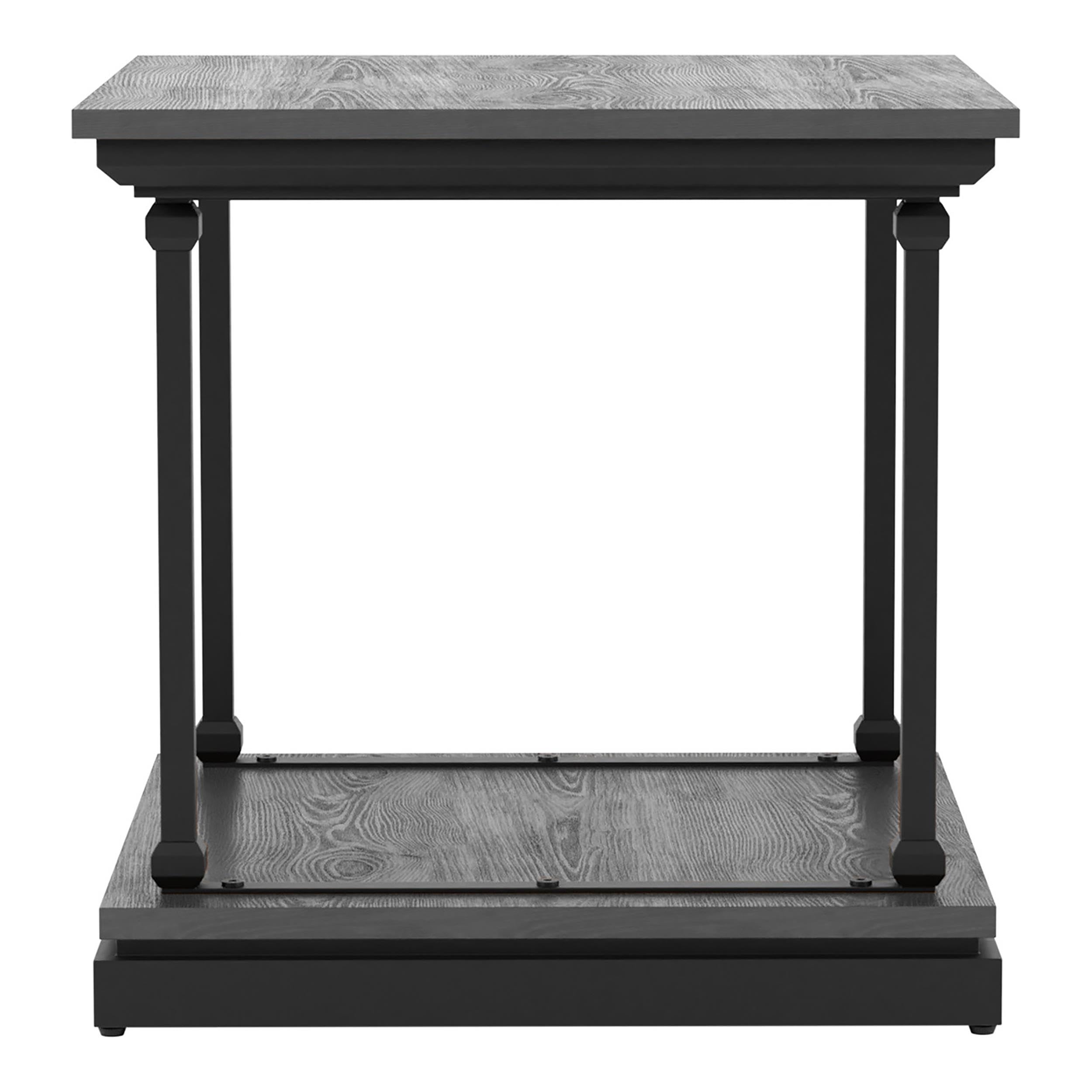 Drewden Wood Coffee Table Set - 3-Piece Antique Gray for Living Room