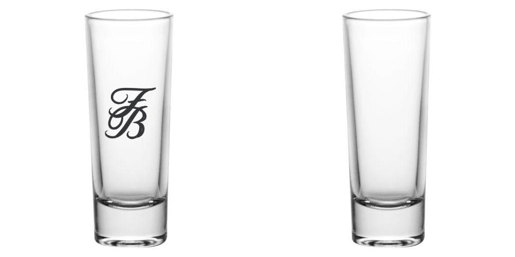 2oz Custom BarConic® Tall Shot Glasses - Clear Glass for Cocktails, Liquor & Party Shots - Perfect for Bars, Weddings & Birthday Celebrations
