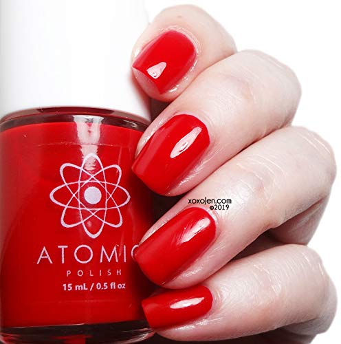 Vibrant Red Nail Polish - Long Lasting Oxygen (O) Nail Lacquer for Women - Perfect for Parties, Date Nights & Special Occasions