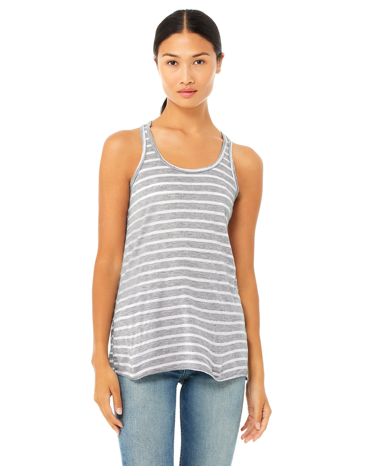 Bella + Canvas B8800 Women's Flowy Racerback Tank Top - Soft & Comfortable Workout Shirt for Yoga, Running & Gym