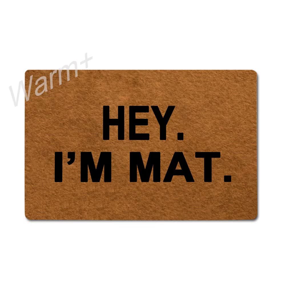 Non-Slip Rubber Backed Doormat 23.6x15.7 Inch - Welcome Home Entryway Floor Mat for Indoor/Outdoor Use - Durable Front Door Decor for House, Apartment & Office