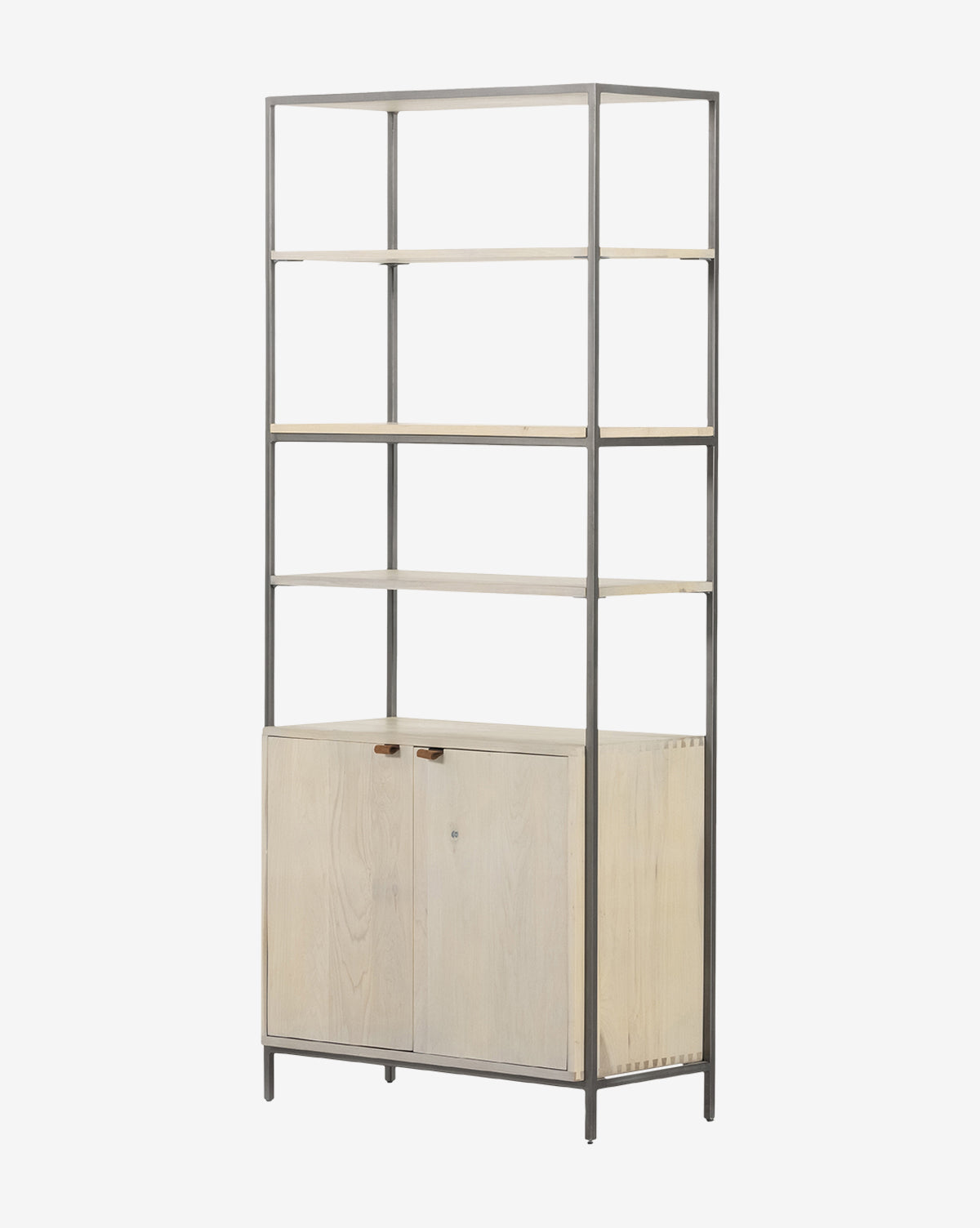 Noland Wide Bookshelf - 5-Tier Wooden Bookcase for Home & Office Storage - Perfect for Living Room, Bedroom, and Study Organization