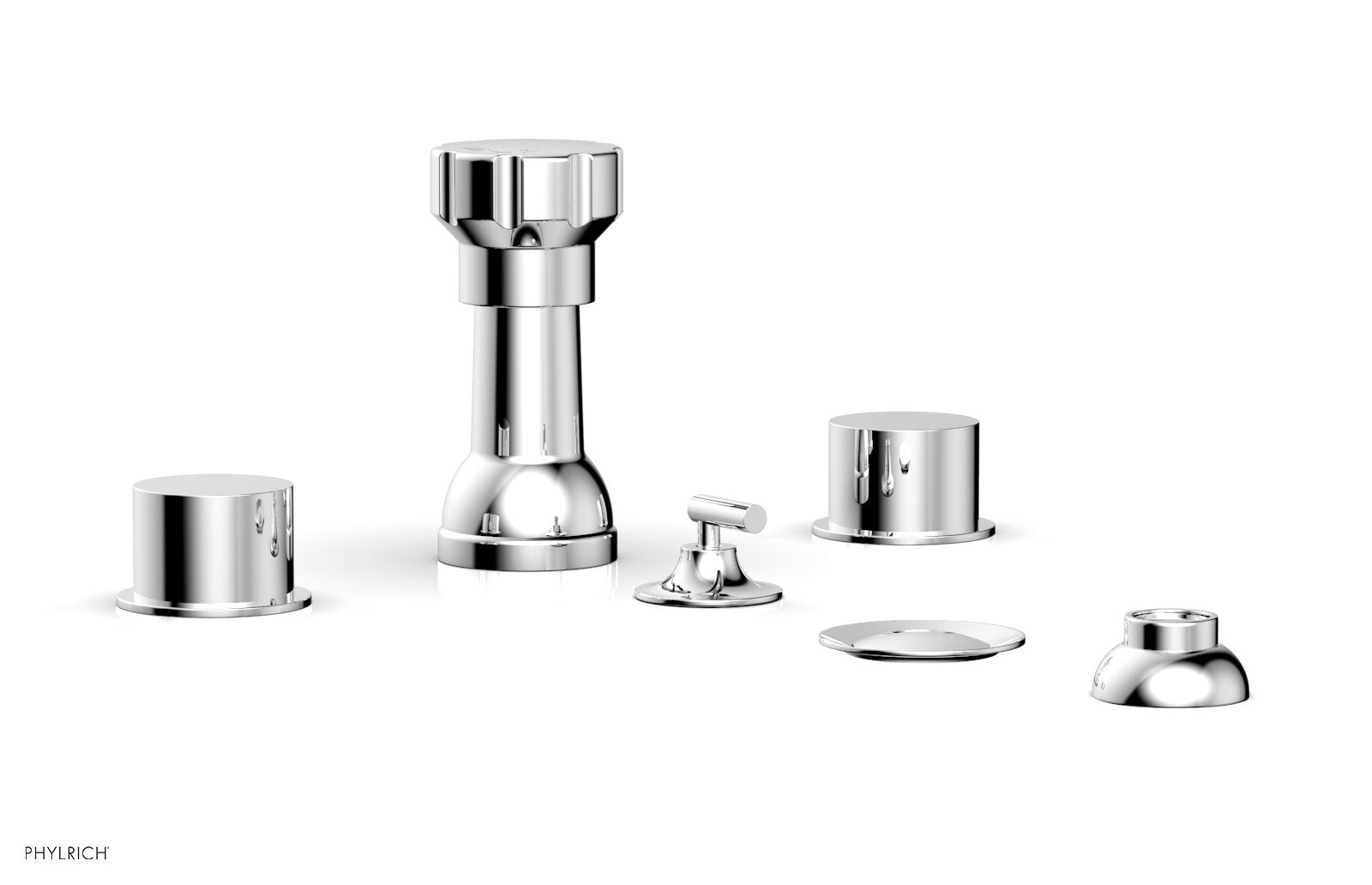Premium BASIC II 4-Hole Bidet Faucet Set with Smooth Handles - 230 61 Series - Perfect for Modern Bathroom Upgrades & Hygienic Toilet Installations