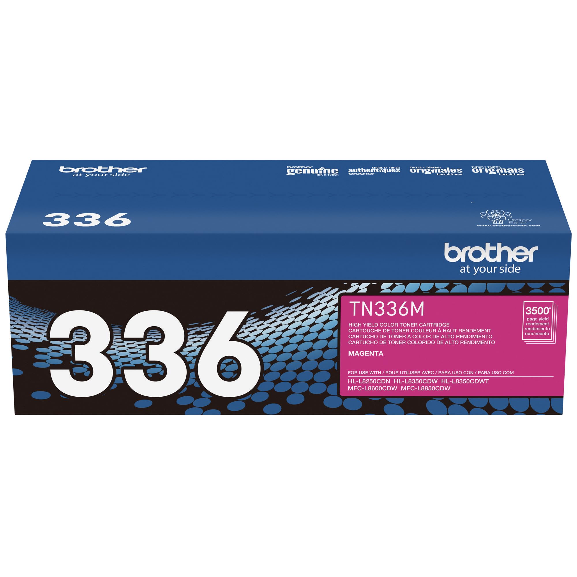 Brother TN336M Magenta Toner Cartridge - High Yield Replacement for Brother Printers | Perfect for Home, Office & School Printing Needs