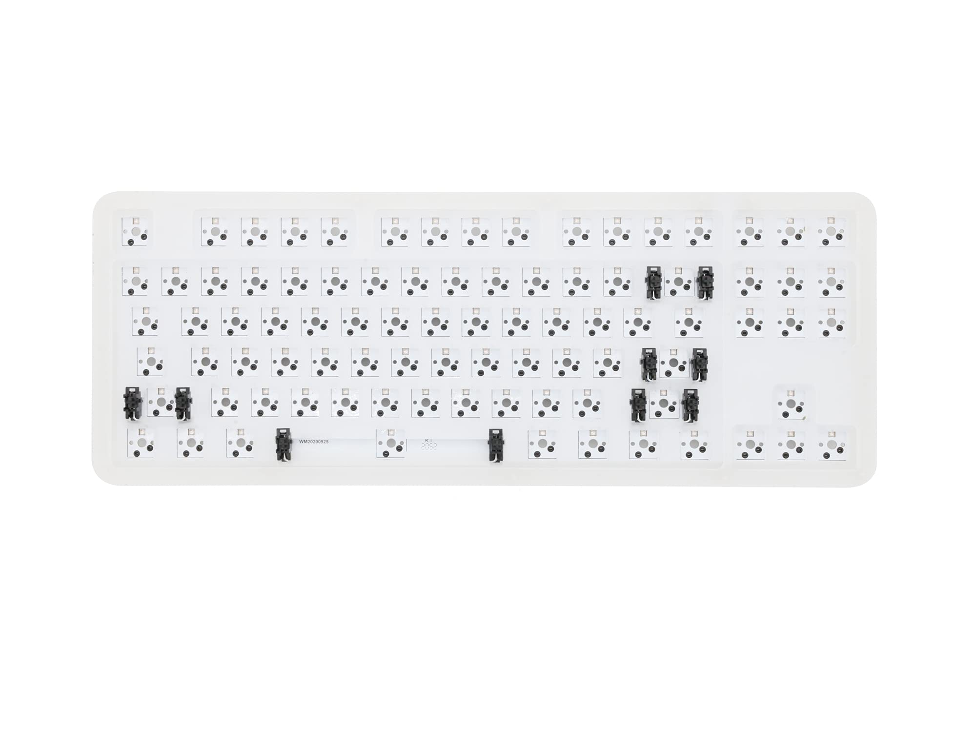 KPREPUBLIC INKC 87 Key Hot Swappable Mechanical Keyboard Kit - 80% TKL Acrylic Case with RGB Lighting, Gateron Black Switches - Perfect for Gaming, Coding & Office Work