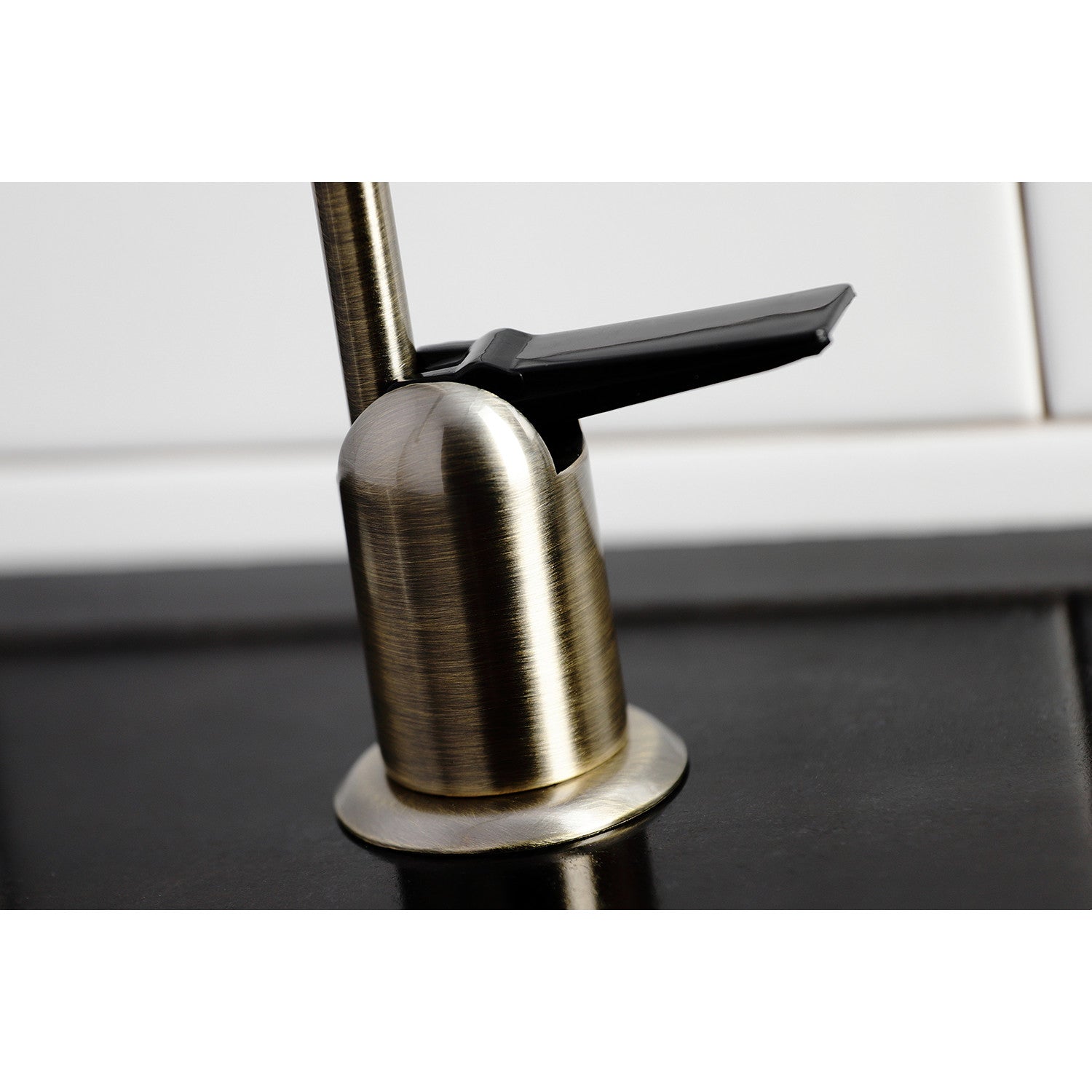 Americana K6193 Single Handle 1 Hole Deck Mount Water Filtration Faucet in Antique Brass - Perfect for Kitchen Sink Water Purification System