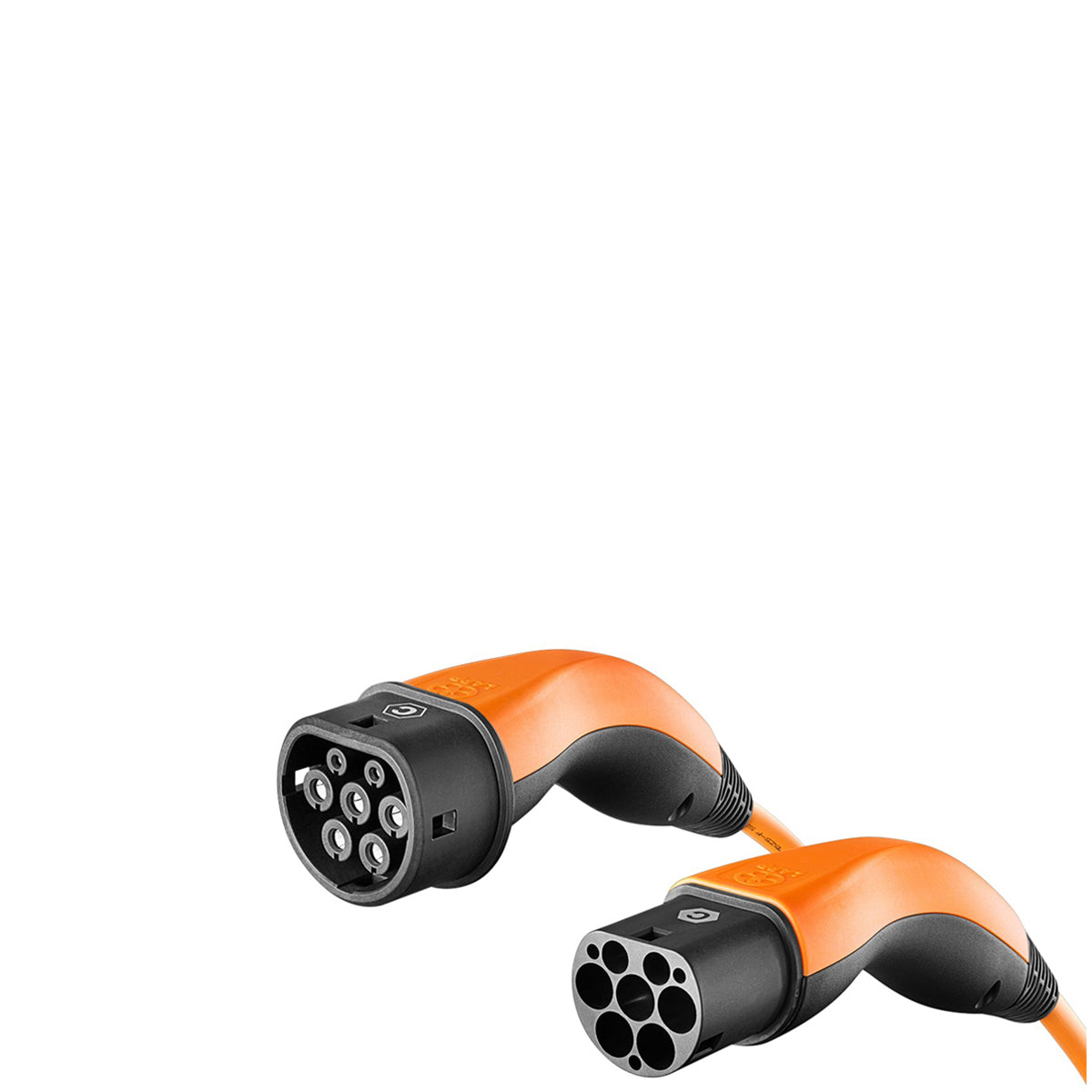 Premium LAPP EV Charging Cable Type 2 (11kW 3 Phase 20A) 5m Orange - Fast Charging for Tesla, BMW, Audi & More | Home & Public Station Use
