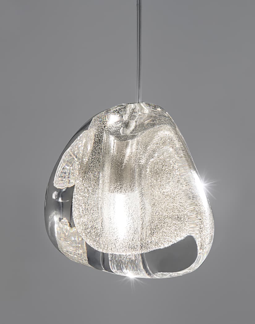 Elegant Crystal Pendant Light - Modern Chandelier for Dining Room, Bedroom & Living Room Decor - Dimmable LED Hanging Lamp for Home & Office Lighting