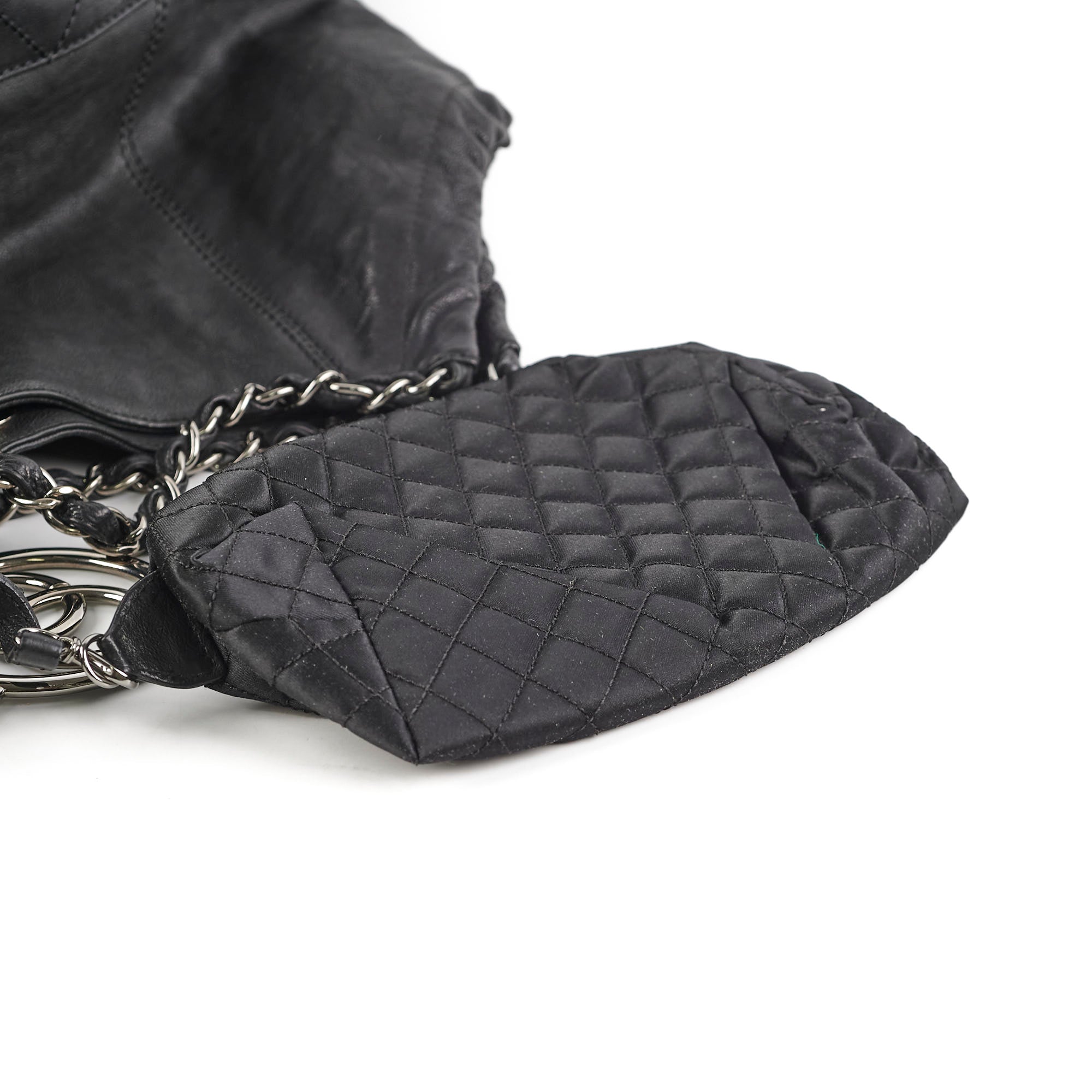 Chanel Black Leather Shoulder Tote Bag for Women - Luxury Designer Handbag for Work, Travel & Everyday Use