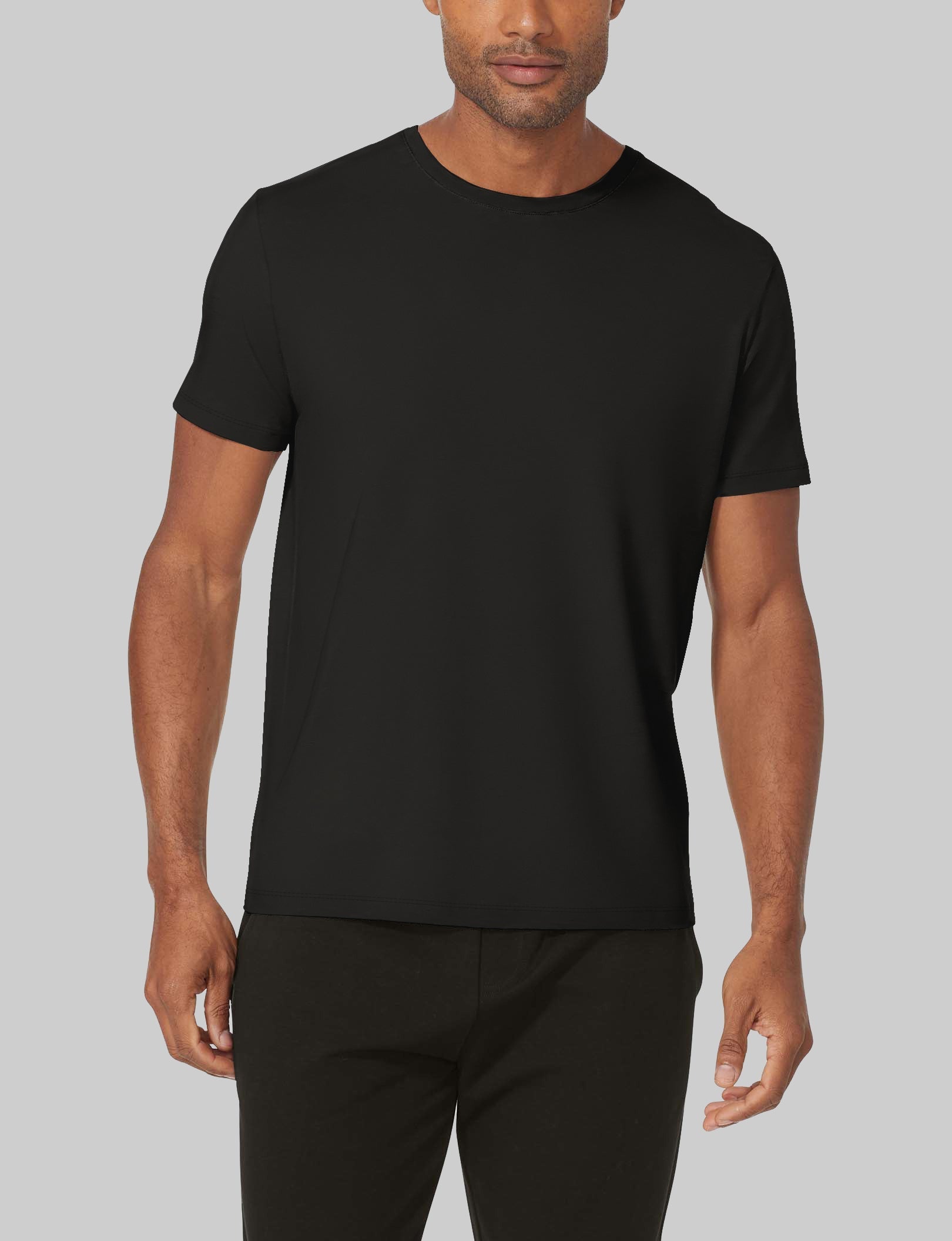 Second Skin Crew Neck Tee - Ultra Soft Stretch Cotton T-Shirt for Men & Women | Perfect for Layering, Casual Wear & Everyday Comfort