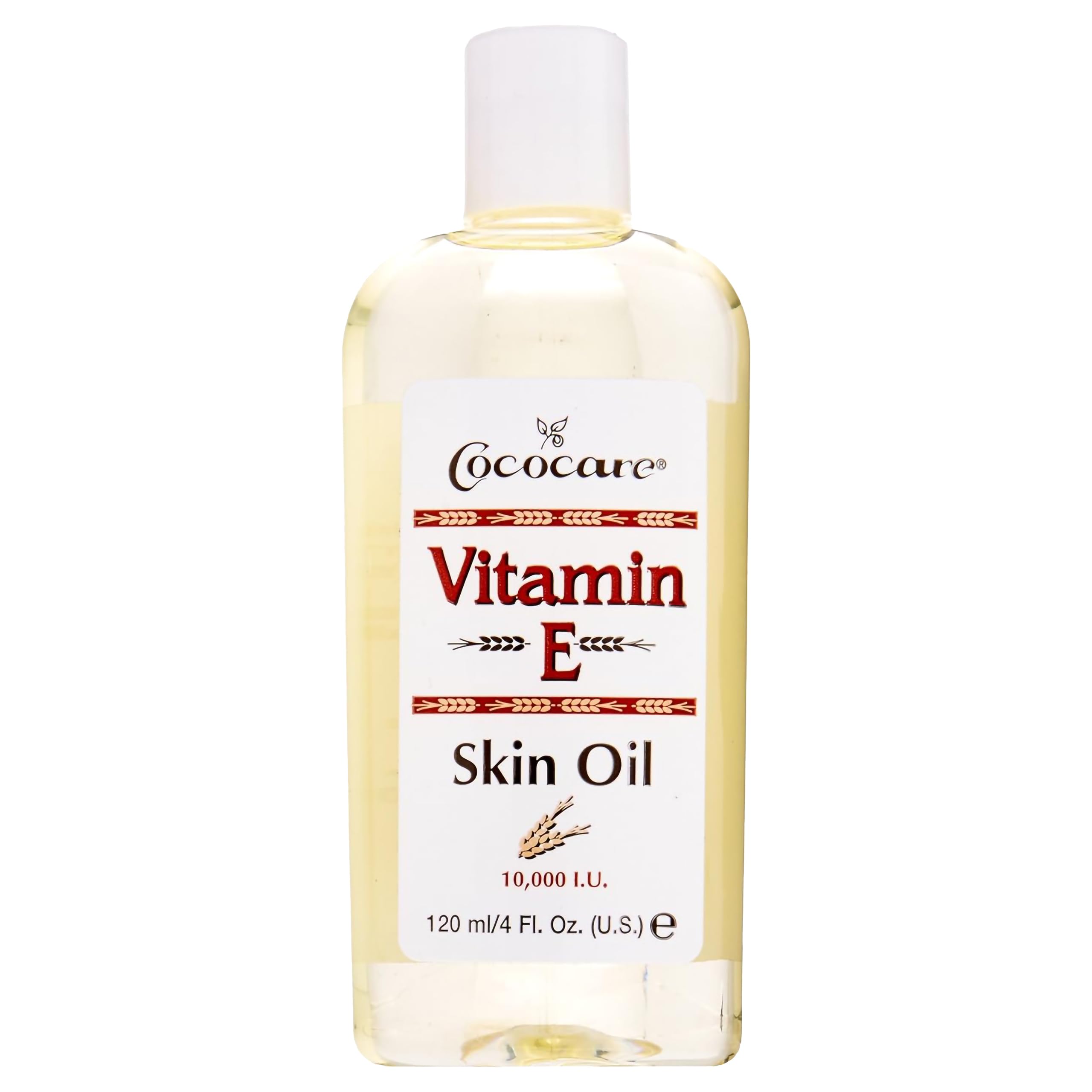 Cococare Vitamin E Skin Oil for Dry Skin - Maximum Moisture Treatment for Scars & Wrinkle Reduction - 4 Oz - Perfect for Nighttime Skincare & Post-Treatment Healing