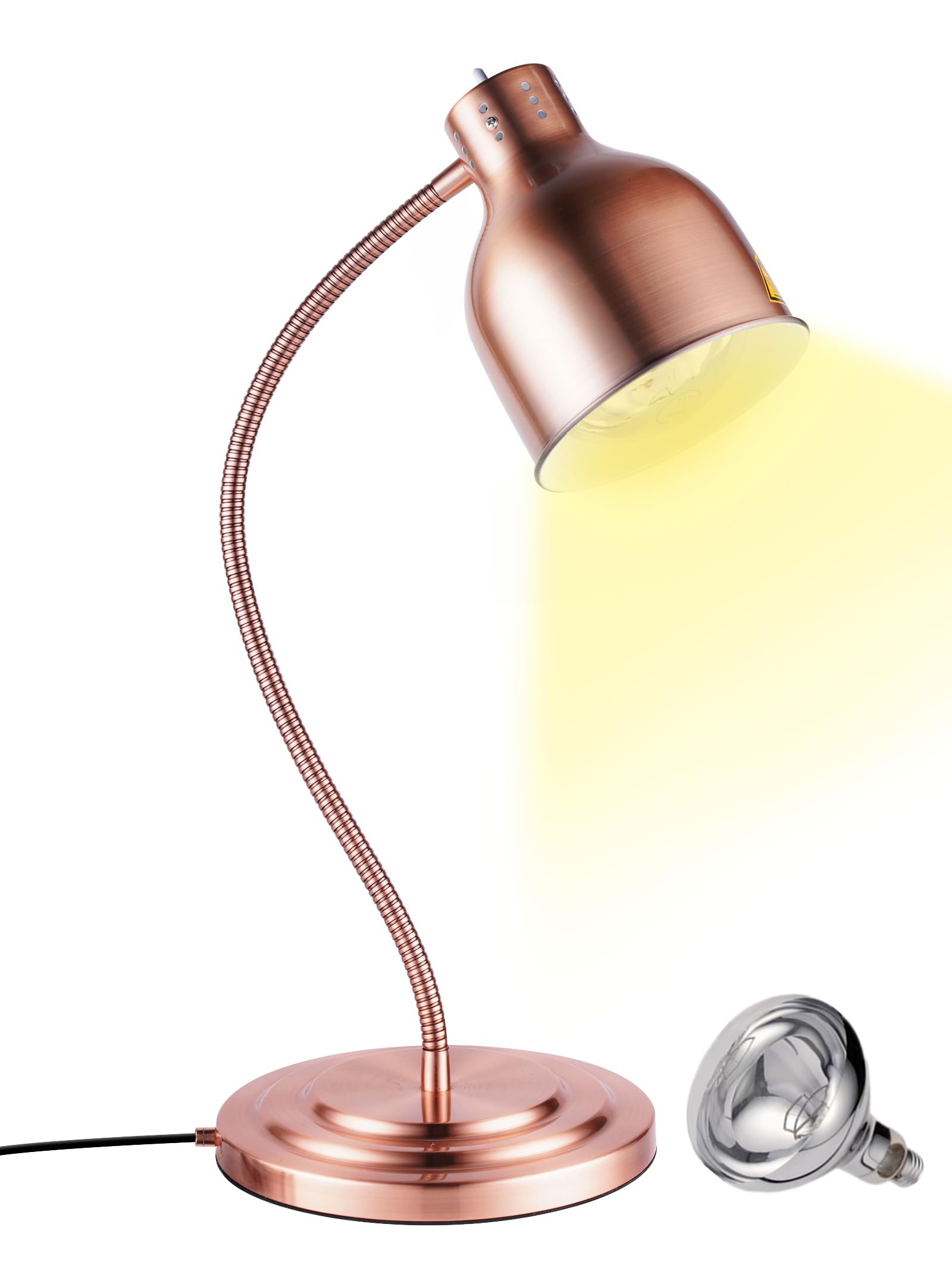 Infrared Food Warmer Lamp - Commercial Restaurant Heat Lamp with Adjustable Stand for Buffet, Catering & Food Warming - Perfect for Keeping Meals Hot in Cafeterias, Banquets and Outdoor Events