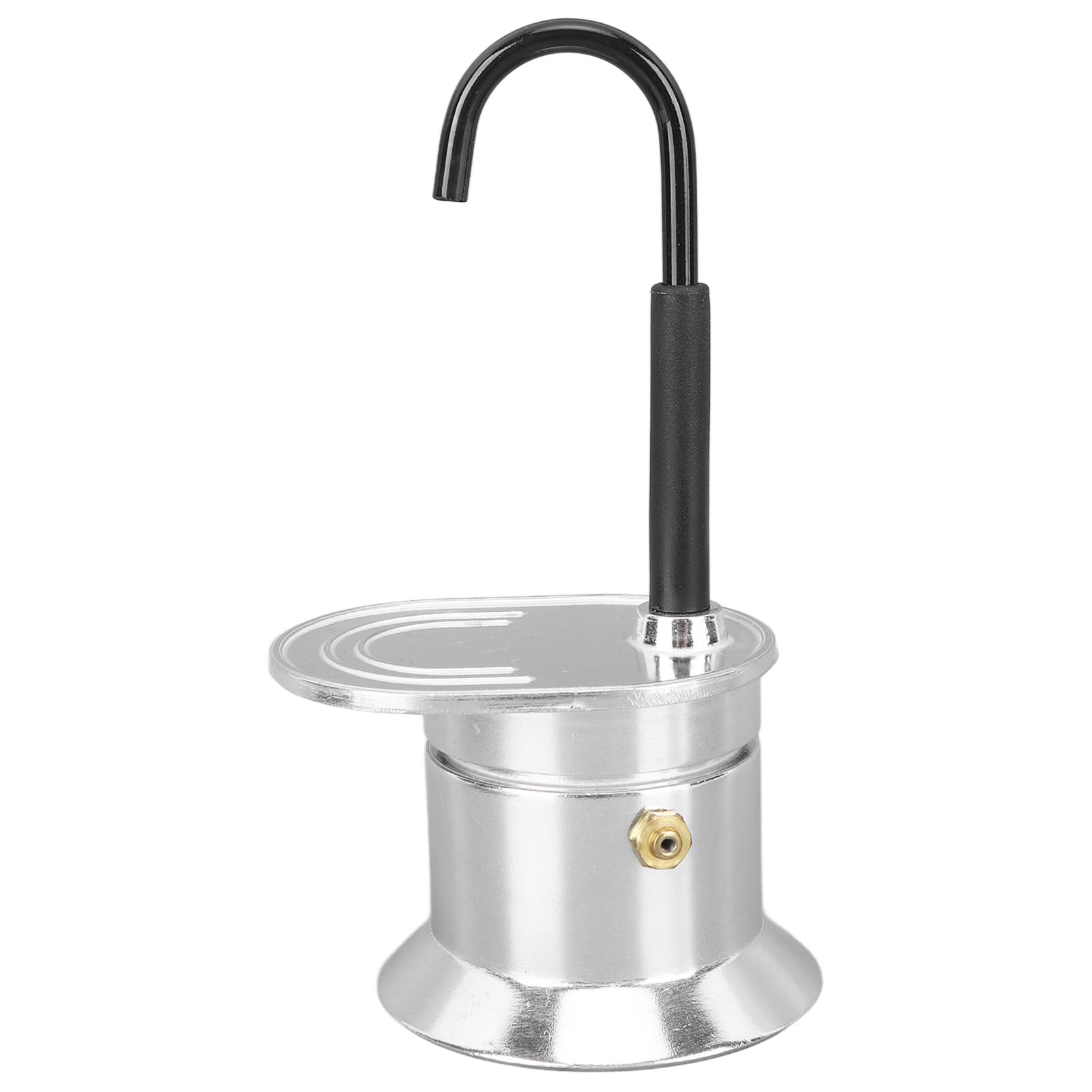 Heayzoki 1 Cup 50ML Aluminum Alloy Stovetop Italian Coffee Maker - Portable Single Tube Espresso Pot for Camping, Travel & Outdoor Adventures