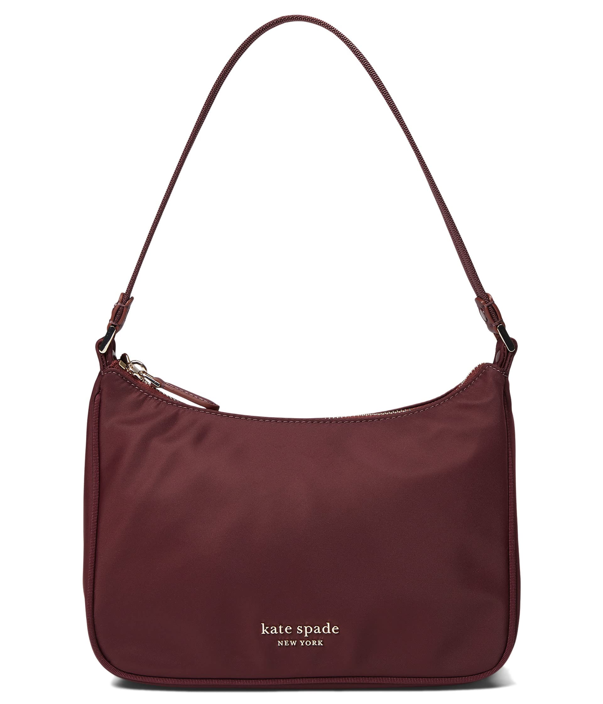 Kate Spade New York Small Nylon Shoulder Bag for Women - Stylish & Lightweight Crossbody Purse for Work, Travel & Everyday Use