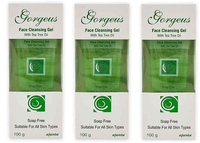 Best Face Cleansing Gel for Acne & Oily Skin - 100gm Gentle Foaming Face Wash (Pack of 3) | Daily Skincare Routine, Morning & Night Use