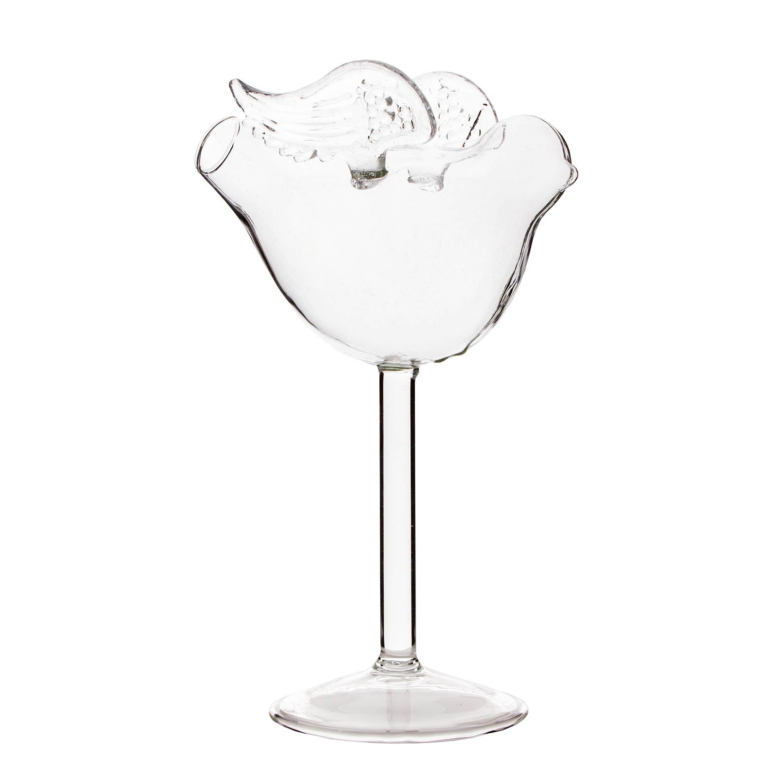 BarConic® 5 oz Bird with Wings Cocktail Glass - Elegant Unique Winged Martini Glass for Cocktail Parties, Home Bars & Special Occasions