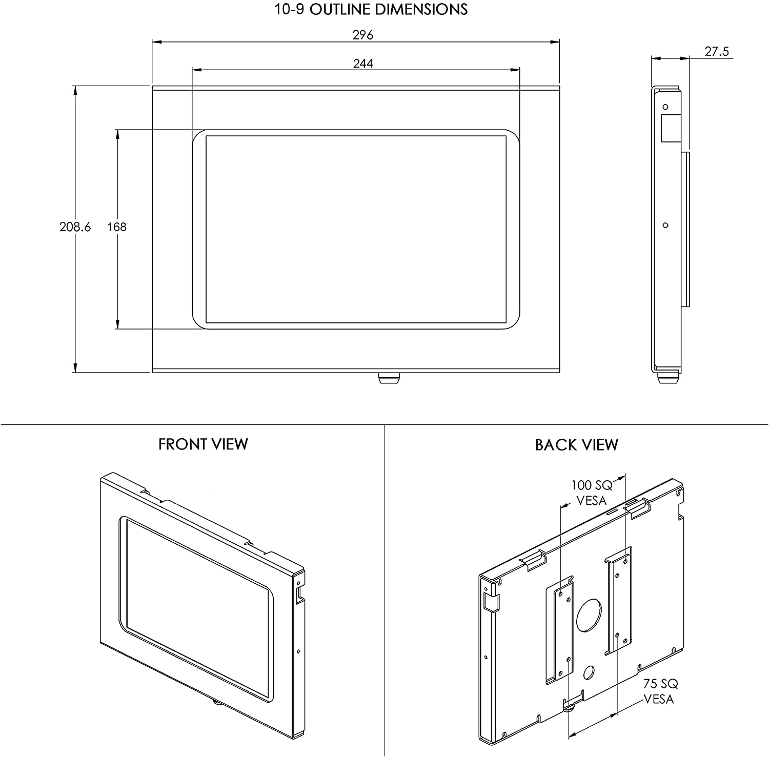 Secure Metal Locking Case for Apple iPad 7/8/9 10.2