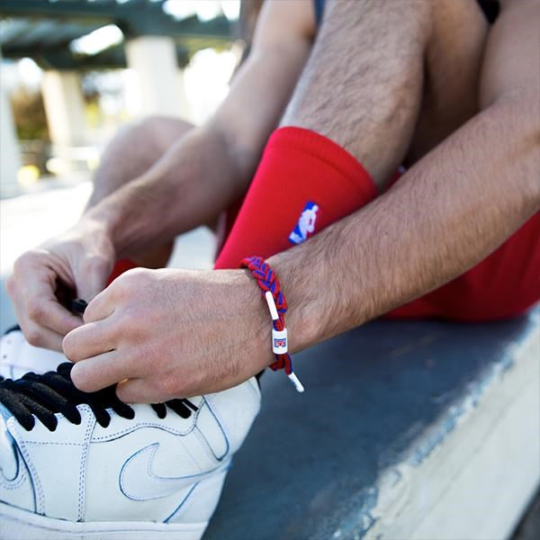 Rastaclat Los Angeles Clippers Wristband - Adjustable Braided Bracelet for Men & Women - Perfect for Basketball Fans, Sports Events, and Casual Wear