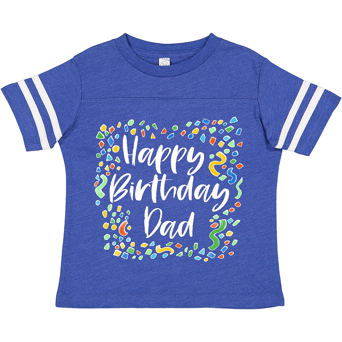 Inktastic Happy Birthday Dad Toddler T-Shirt - Cute Toddler Birthday Outfit for Boys & Girls - Perfect for Birthday Parties & Family Celebrations