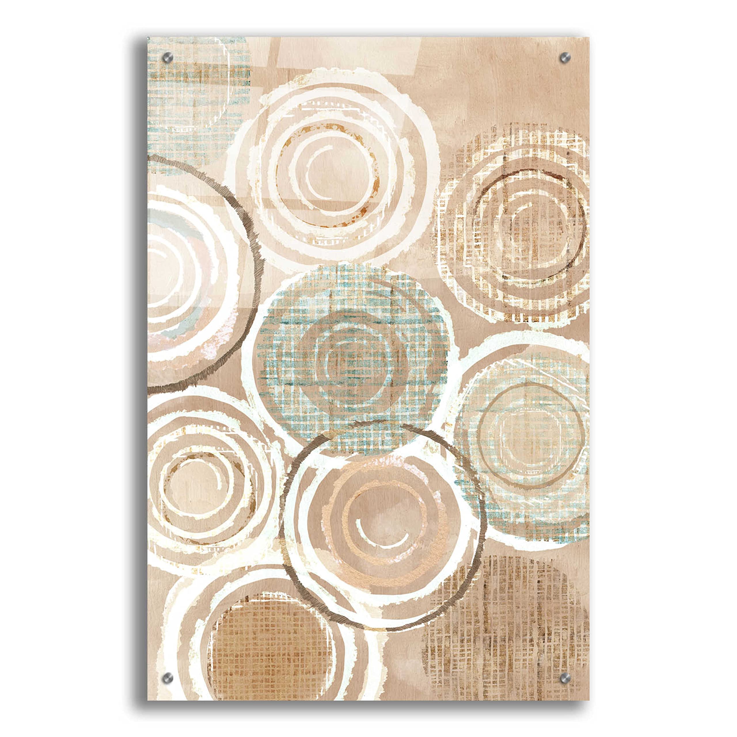 Flora Kouta Woven Baskets III Acrylic Glass Wall Art - 24x36 Inches Modern Home Decor for Living Room, Bedroom & Office