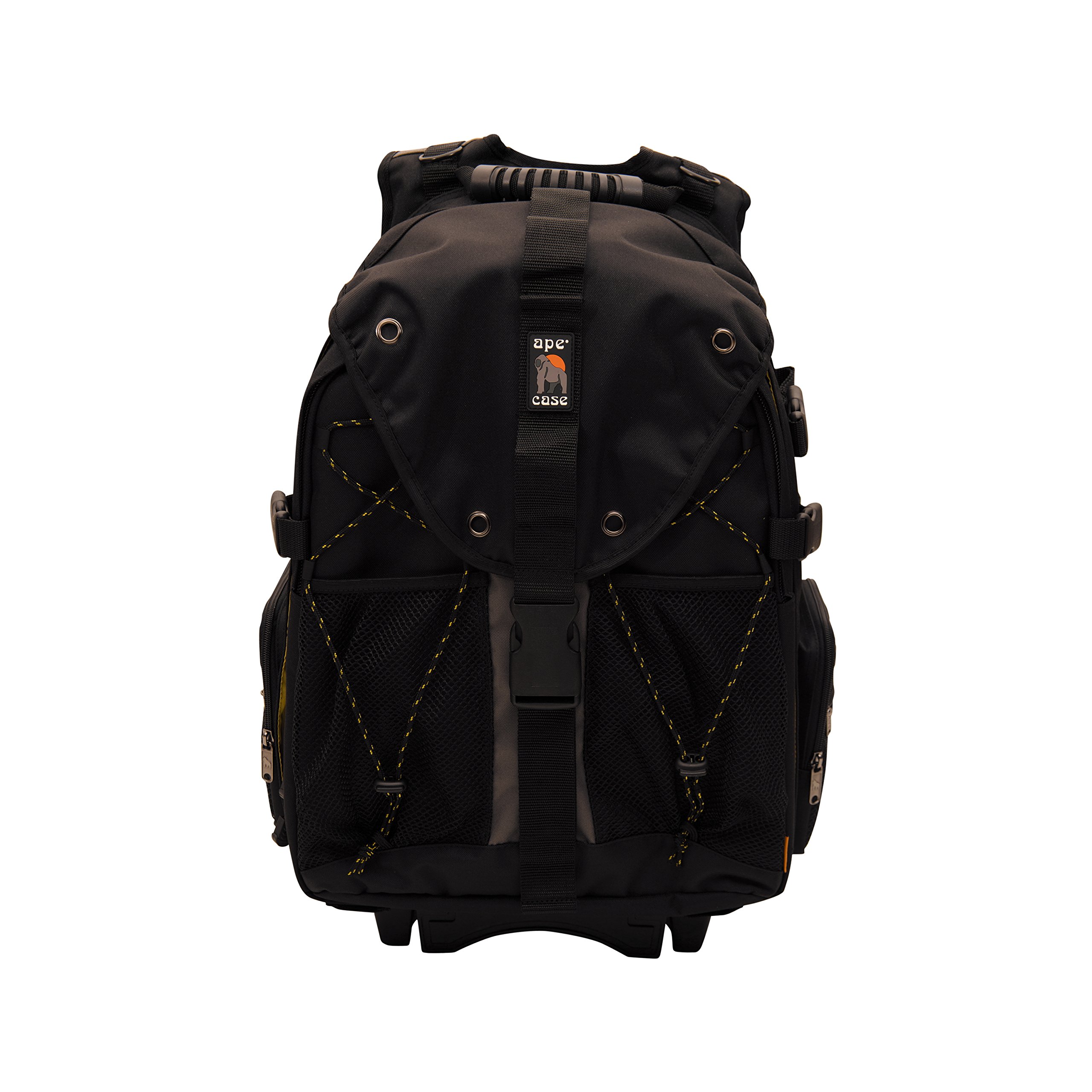 ACPRO4000 Professional Rolling Camera Backpack - Waterproof Wheeled Laptop Bag with Padded Compartment, Adjustable Straps & Rain Cover - Perfect for Travel, Photography & Business Trips - Large Black Durable Case with Rollers