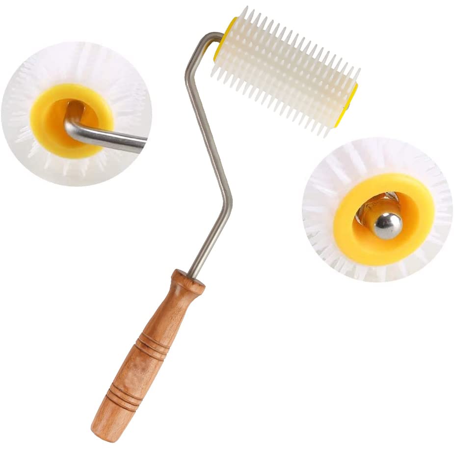 Stainless Steel Honey Extractor & Uncapping Needle Roller - Professional Beekeeping Tool Kit for Harvesting Honey (Perfect for Home Beekeepers & Commercial Apiaries)