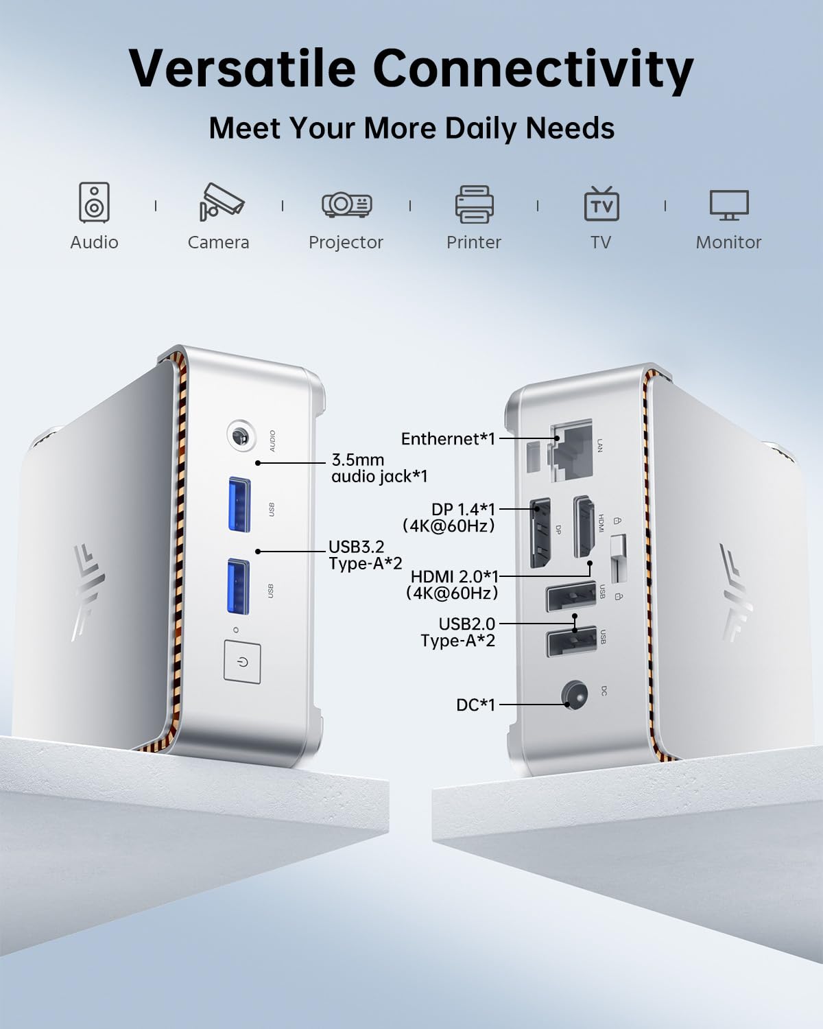 KAMRUI Essenx E2 Mini PC - 16GB RAM 512GB M.2 SSD, 12th Gen Intel Alder Lake N97 Processor (Up to 3.6GHz), Dual 4K UHD via HDMI+DP1.4, Gigabit Ethernet, WiFi 6, Bluetooth - Compact Desktop Computer for Home Office, Gaming & Business Use