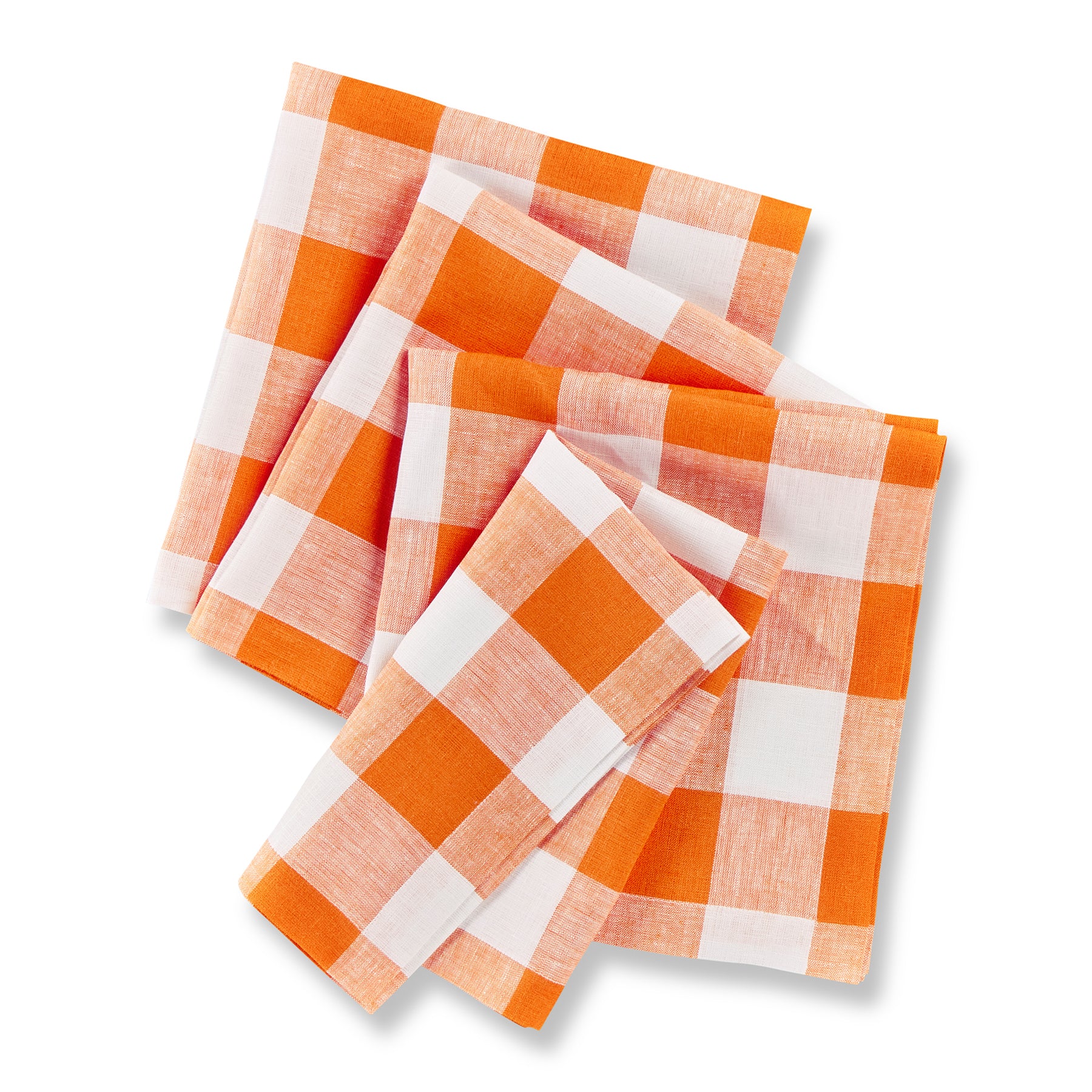Buffalo Check Cotton Napkins - Set of 4 Premium Dinner Napkins for Farmhouse Dining, Holiday Table Setting & Rustic Home Decor
