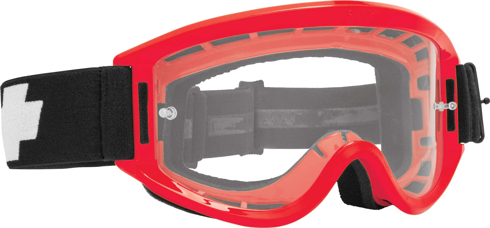 SPY Breakaway Red HD Clear Sunglasses - Polarized Sports & Outdoor Shades for Running, Cycling, and Beach Activities