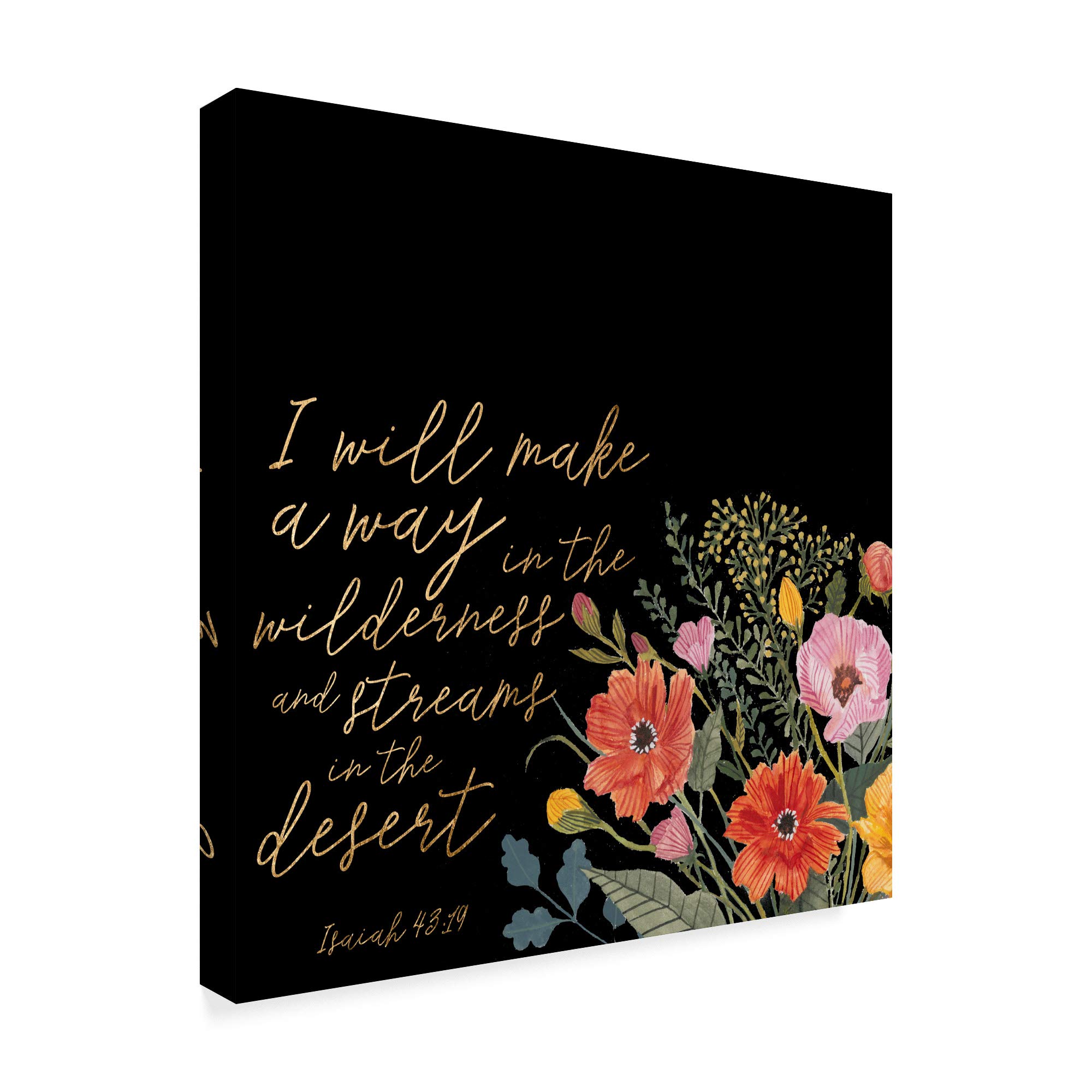 Studio W Floral Faith IV Canvas Wall Art - 18x18 Inches, Modern Home Decor for Living Room, Bedroom & Office | Trademark Fine Art Collection