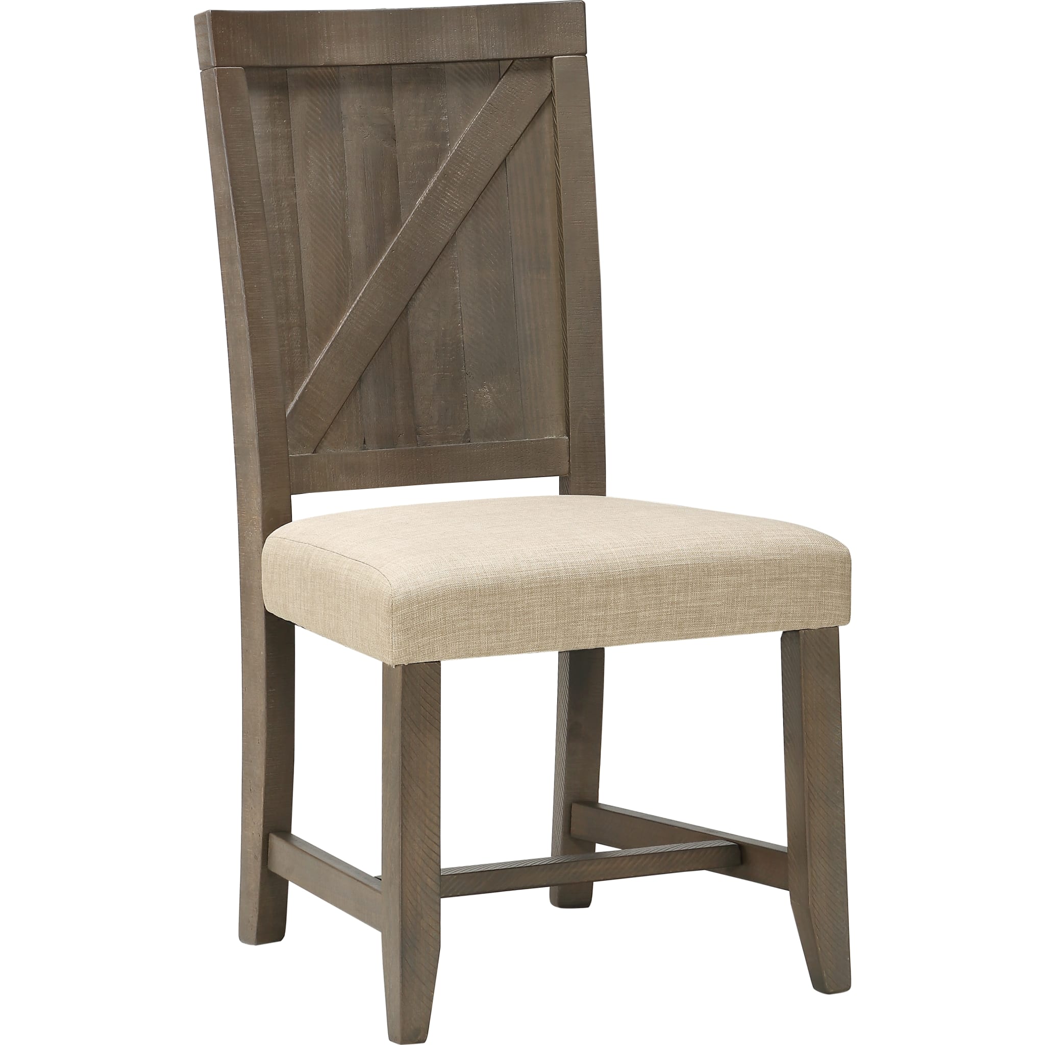 Rustic Grey Taryn Wood Chair - Farmhouse Style Dining Chair for Kitchen, Dining Room & Home Decor