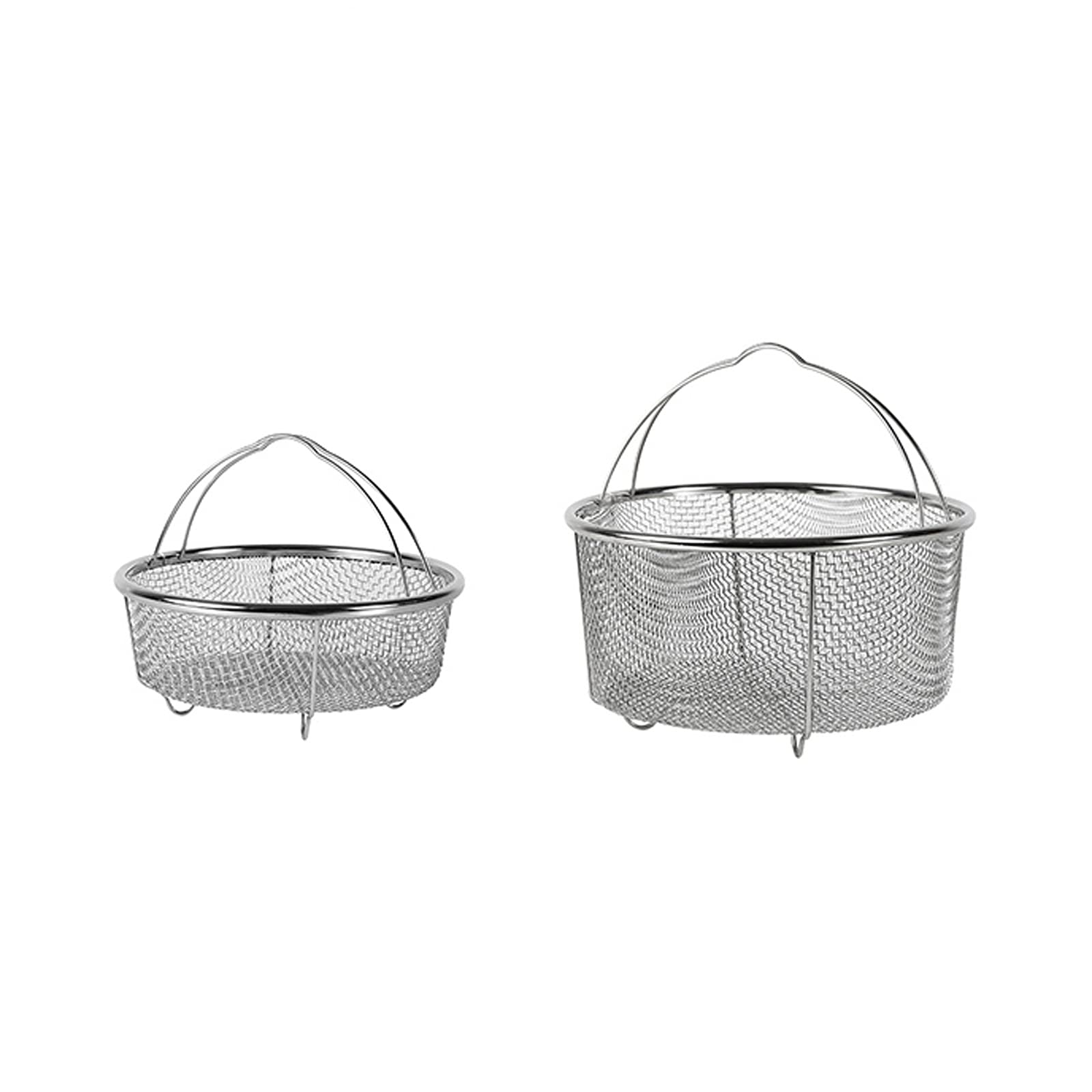 Stainless Steel French Fry Basket Set - 2 Pack Multipurpose Draining Basket for Cooking, Frying & Draining - Perfect for Home Kitchen, Restaurants & Fast Food Shops
