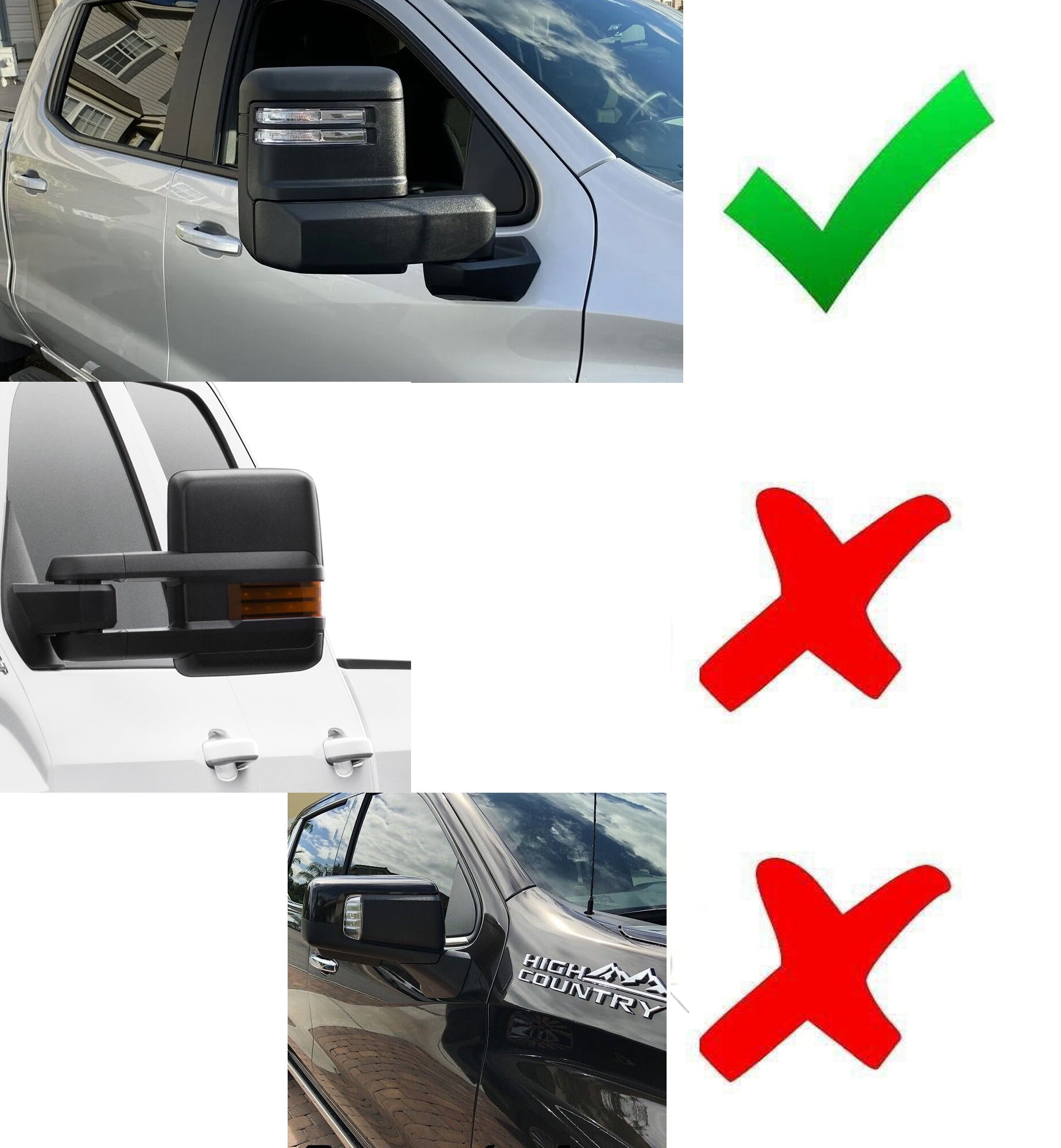 Clear Switchback/Sequential LED Side Mirror Lights for 2020+ Chevy GMC 2500 3500 HD Trucks - Smoked Lens Turn Signal Lights for Enhanced Visibility & Safety (Perfect for Night Driving & Off-Road Adventures)