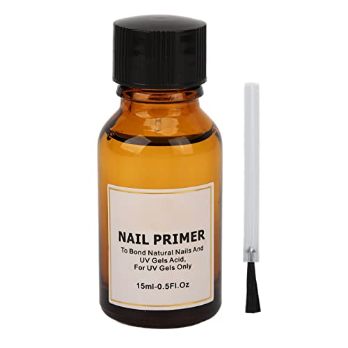 ANGGREK Nail Primer - 15ml Nail Art Primer for Acrylic & Gel Polish | Pre-Dehydrator & Firming Base Coat | Professional Manicure Supplies for Salon & Home Use | Perfect for Nail Extensions & Long-Lasting Polish