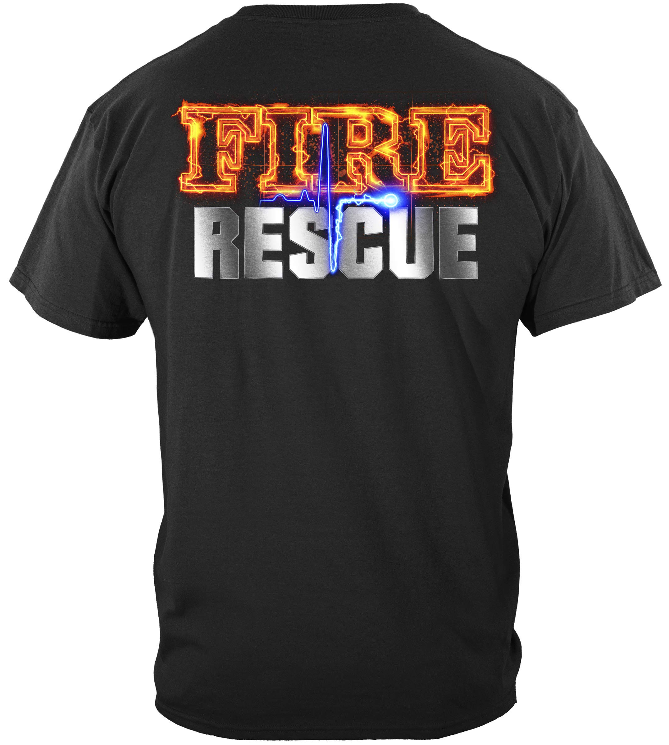 Firefighter T Shirt - Thin Red Line Tees for Men - Firefighter Brotherhood Gifts - First Responder Apparel for Workouts, Gym & Casual Wear