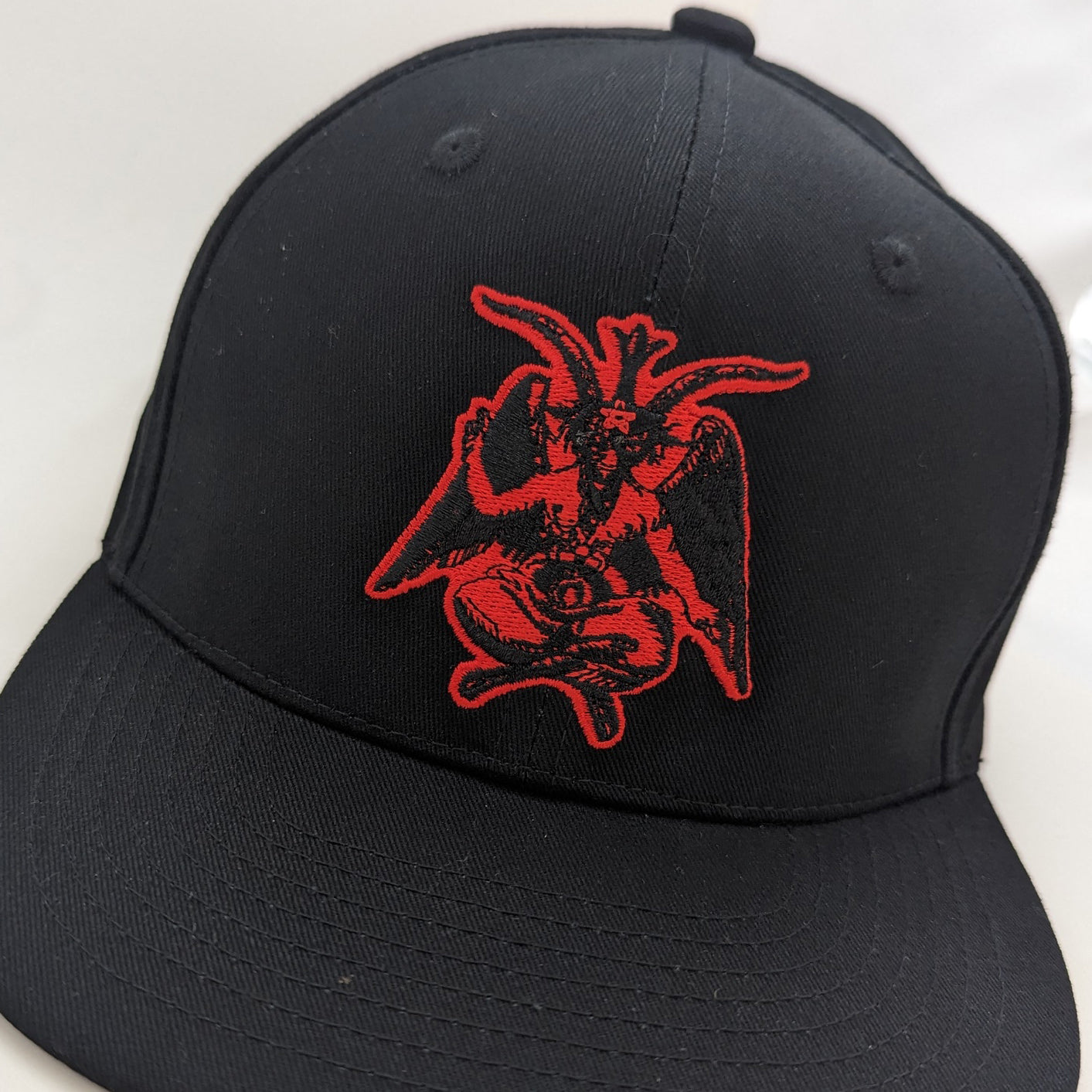Stylish Baphomet Hat for Men & Women - Gothic Occult Fashion Accessory - Perfect for Halloween, Cosplay, and Dark Aesthetic Outfits