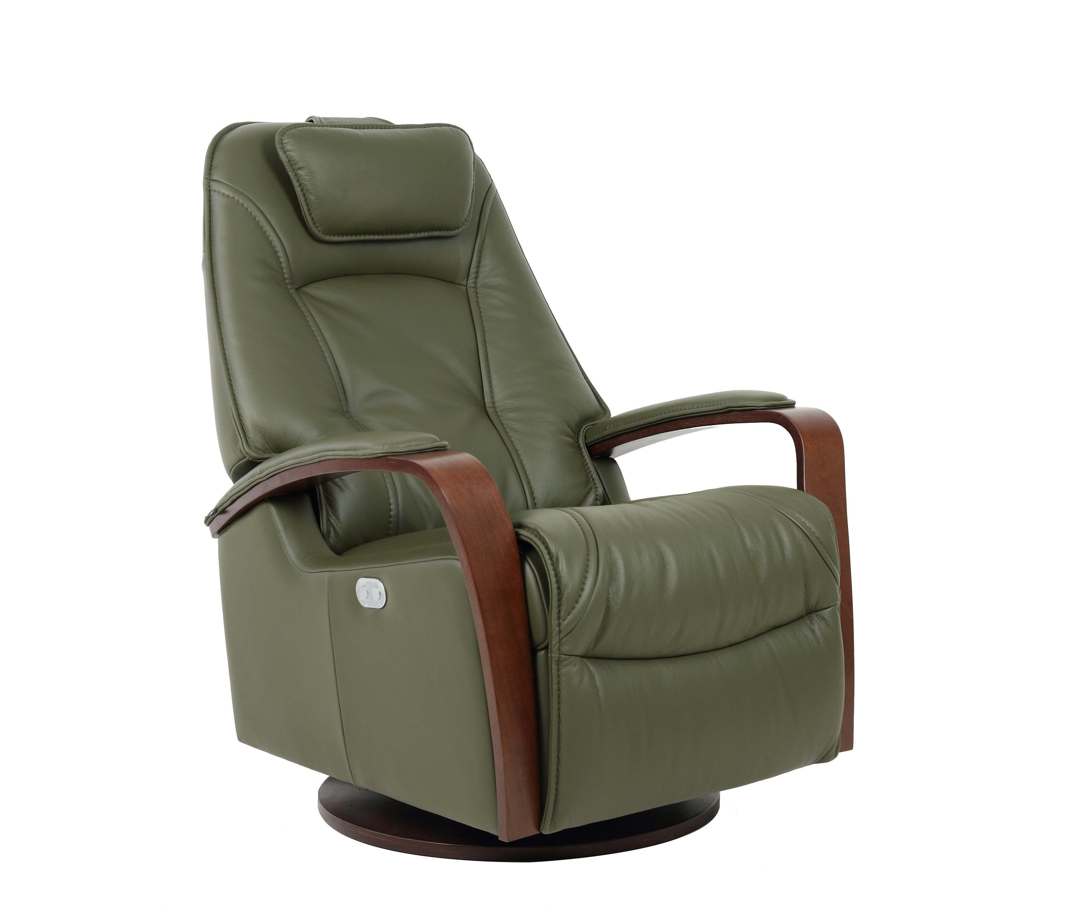 Premium Fjords Helsinki Power Recliner Chair - Electric Lift Massage Sofa for Living Room, Home Theater & Office - Ergonomic Leather Reclining Chair with USB Charging & Cup Holders