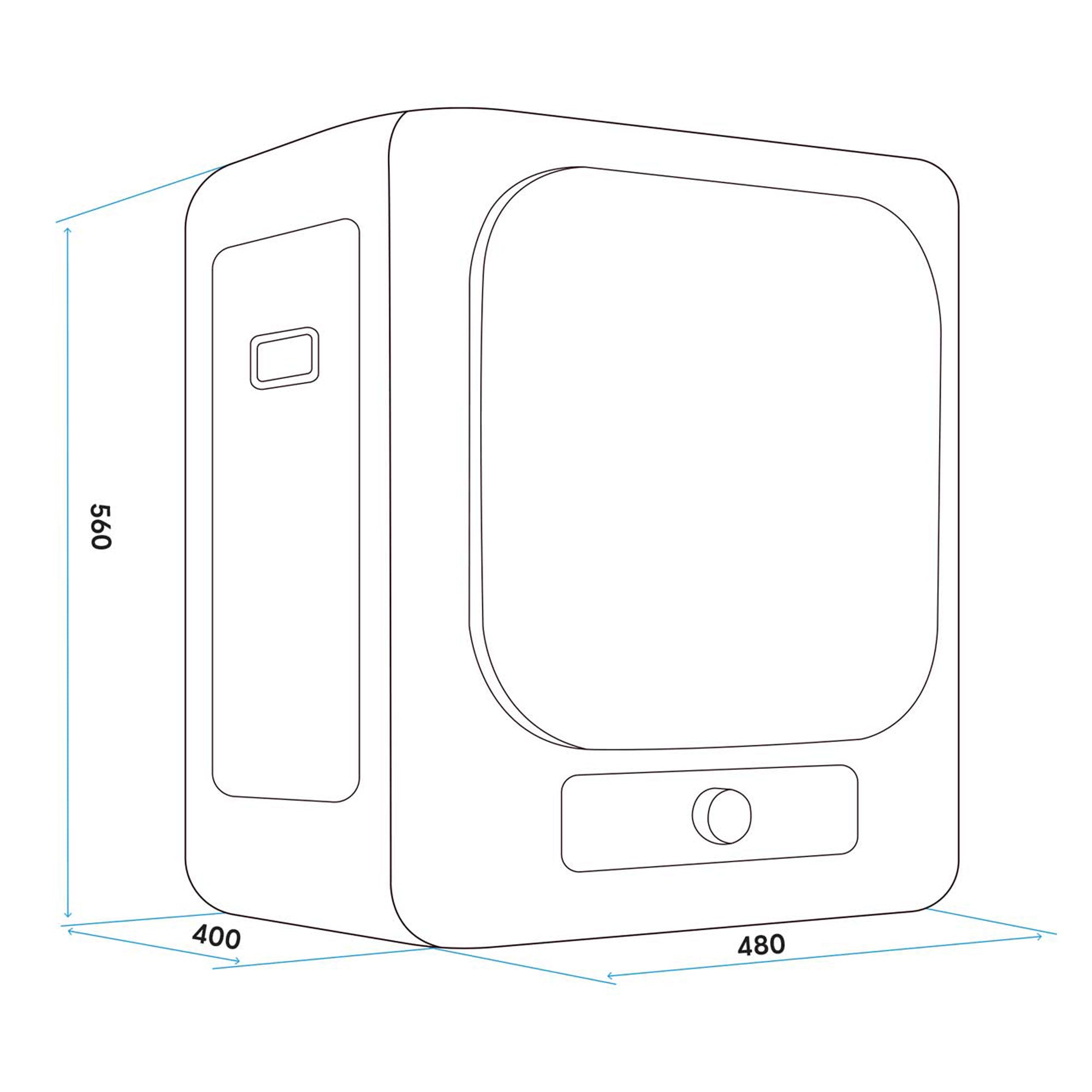 Mini Tabletop Tumble Dryer - 2.5kg Portable Countertop Clothes Dryer with Wall Mount Brackets | Perfect for Apartments, RVs & Small Spaces | Fast Drying & Energy Efficient